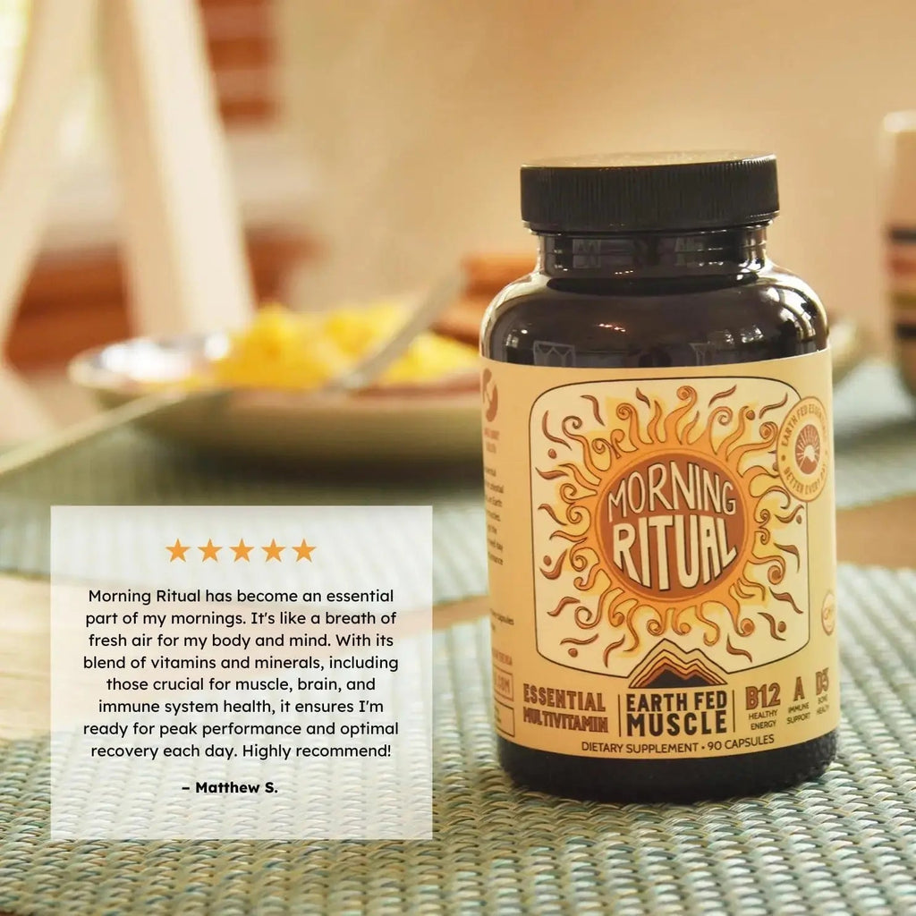 Earth Fed Muscle Morning Ritual Multivitamin for Women Supports General Health & Wellness - Multivitamin with Iron for Immune & Heart Support Earth Fed Muscle Au supplements