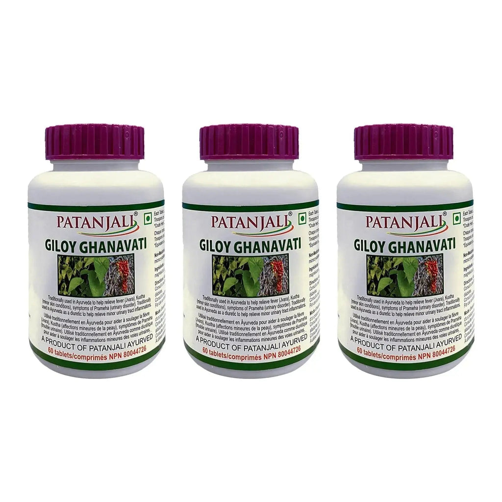 patanjali Giloy Ghanvati 60 tab Pack of 3 patanjali Au supplements