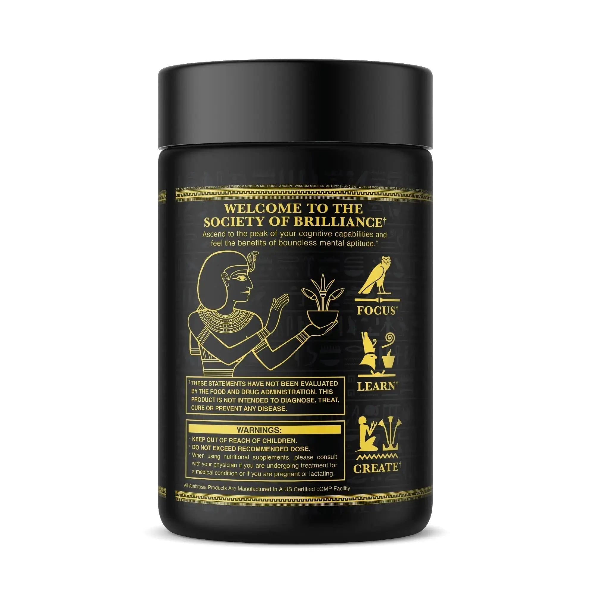 Ambrosia Mental Jewels (Capsules) - Cognitive Enhancer | Increase Memory, Communication Skills, Concentration & Focus | Alpha GPC, Choline, BaCognize Ambrosia Au supplements