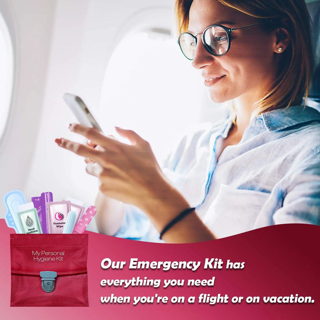 Menstrual Kit All-in-One | Convenience on The Go | Single Period Kit Pack for Travelling, Tweens pH Advantage Au supplements