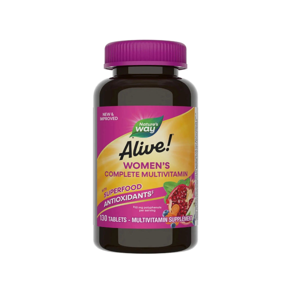 Nature's Way Alive! Daily Complete Multivitamin for Women, Supports Energy Metabolism, Hair, Skin & Nails*, B-Vitamins, Superfood Antioxidants Nature's Way Au supplements