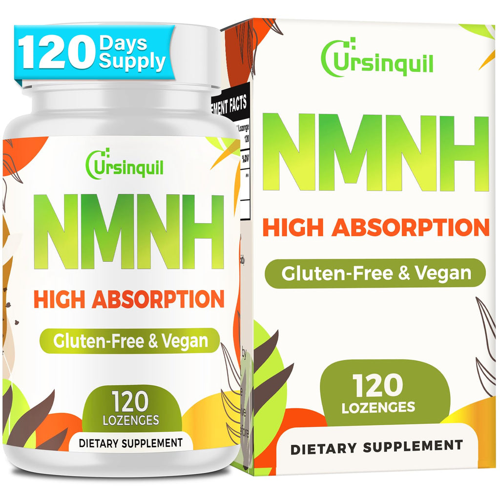 Sublingual NMNH 500mg (Dihydronicotinamide Mononucleotide) (120 Servings, NMNH 500mg per Serving) NAD Supplement to Boost NAD Levels as We Age, for Anti-Aging, Energy, Immunity, Focus - 120 Count Ursinquil Au supplements