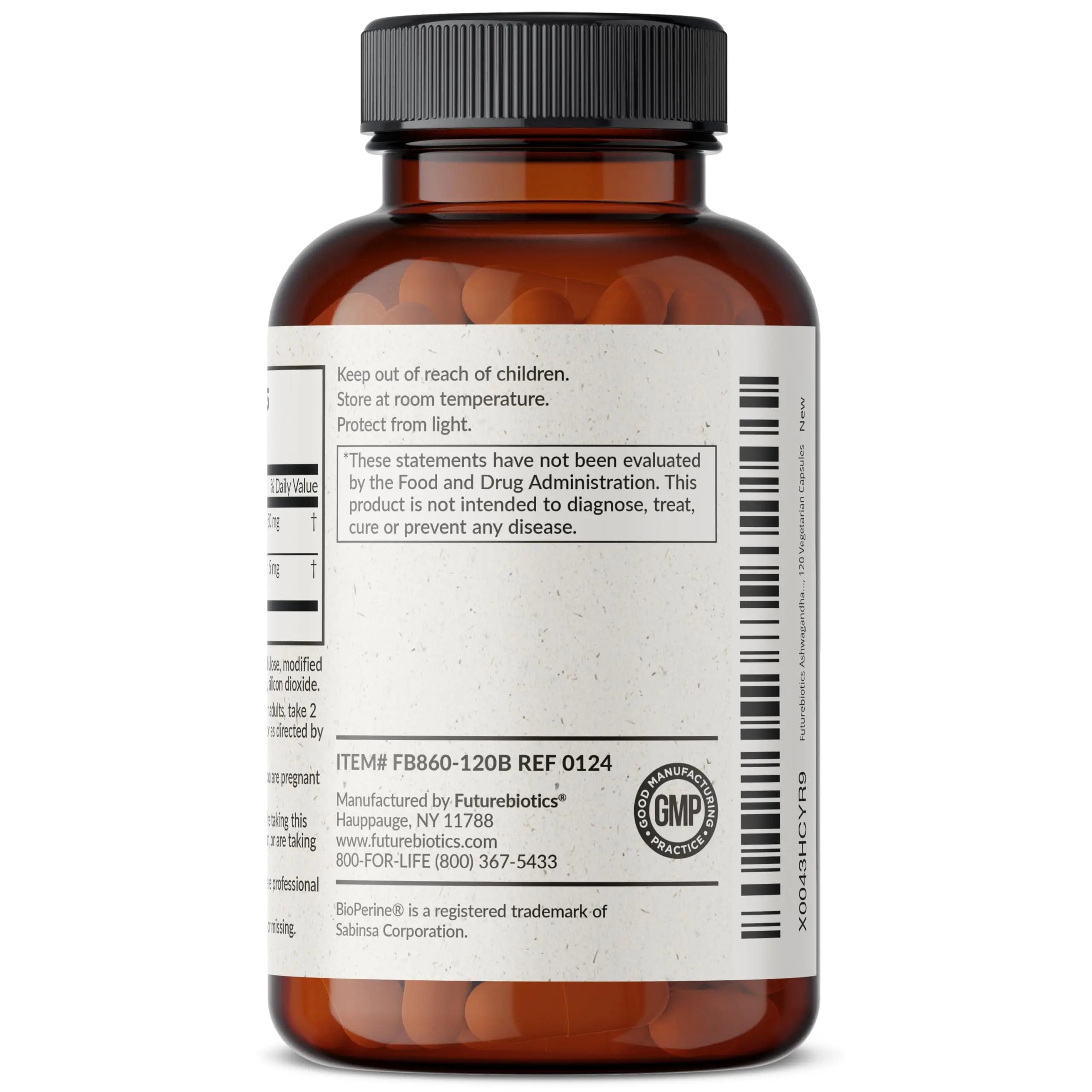 Futurebiotics Ashwagandha Extra Strength Stress & Mood Support with BioPerine Futurebiotics Au supplements