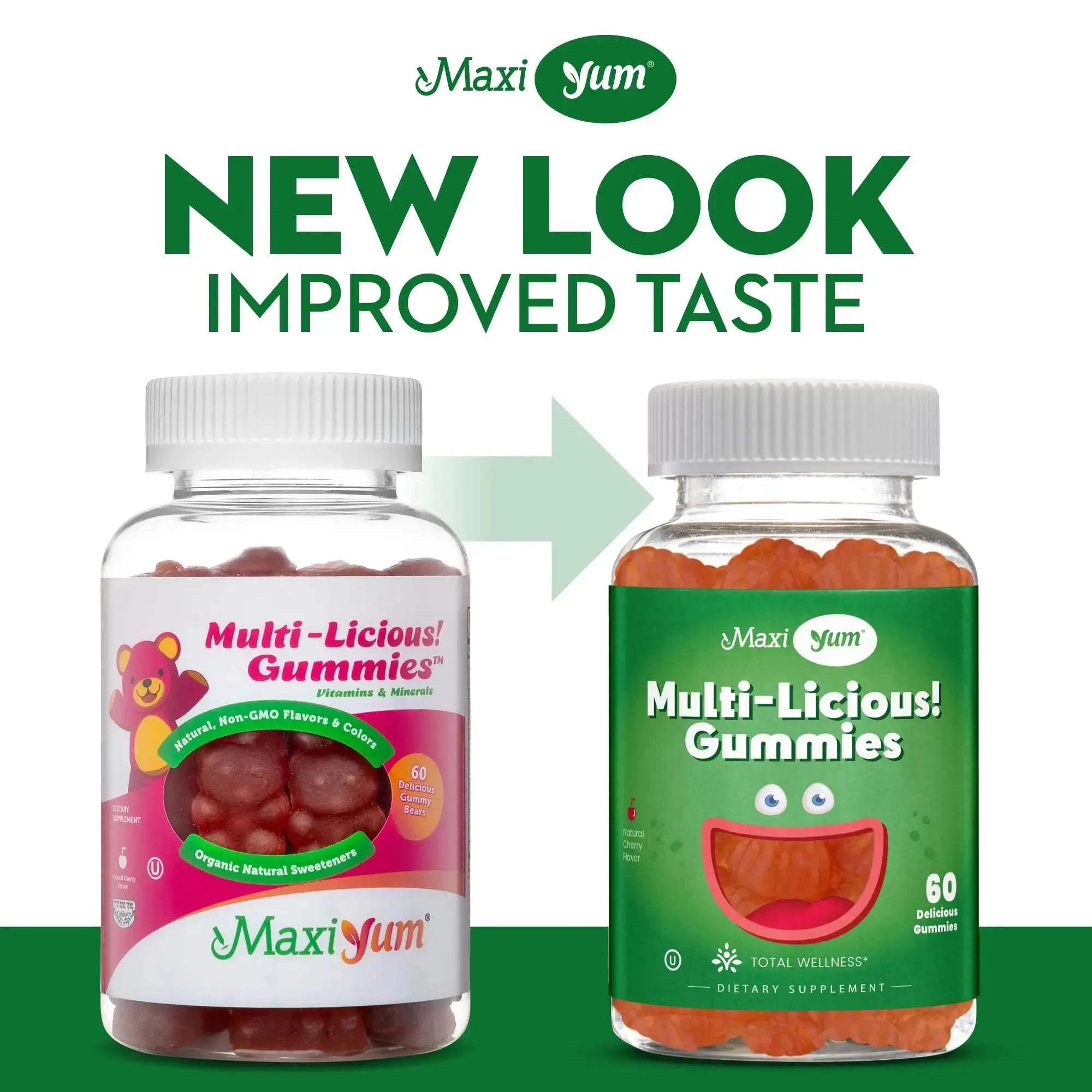 Maxi Health Multivitamin Gummies Vitamins for Adults & Kids - Cherry Flavored Gummy Multivitamins - 60 Vitamin Gummies for Women and Men Maxi Health Au supplements