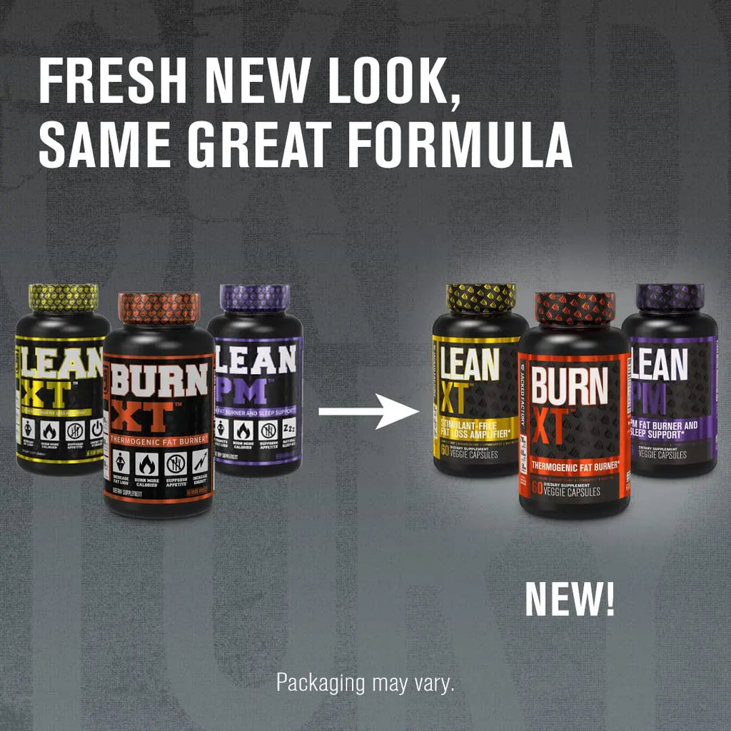 Burn-XT Thermogenic Fat Burner, Lean PM Nighttime Fat Burner & Sleep Aid Jacked Factory Au supplements