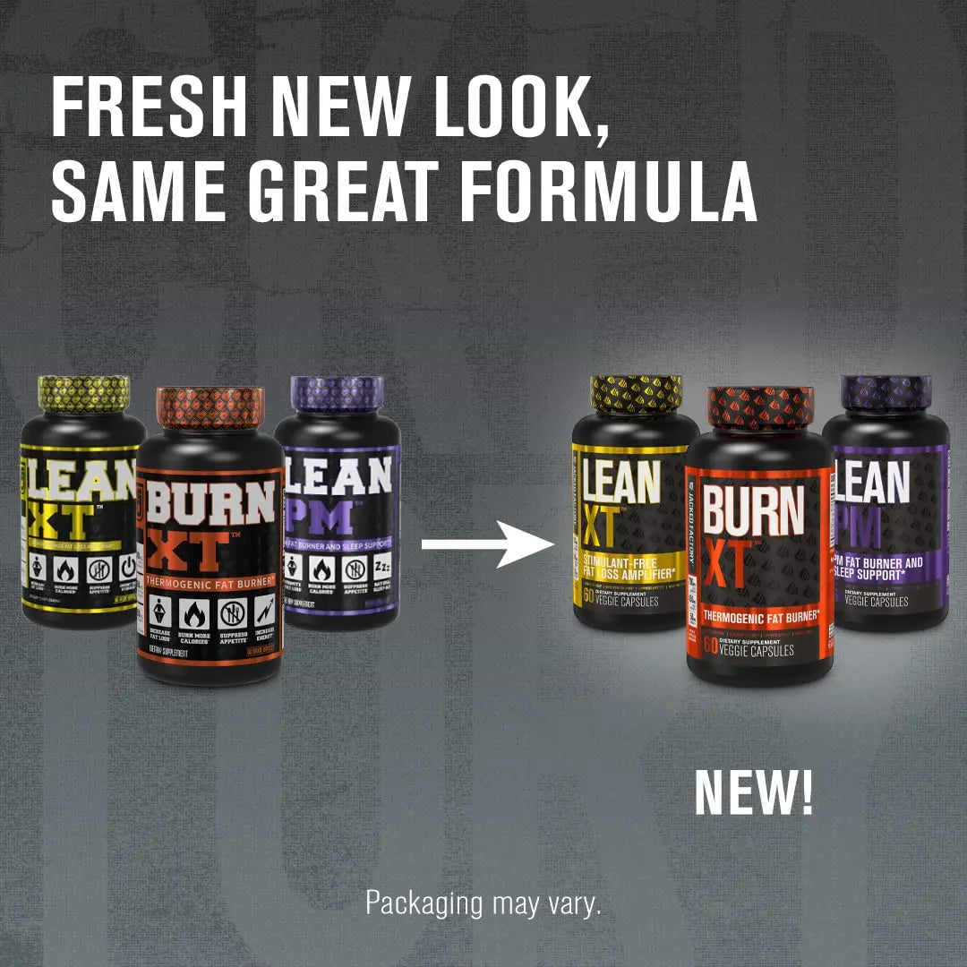 Burn-XT Thermogenic Fat Burner, Lean PM Nighttime Fat Burner & Sleep Aid Jacked Factory Au supplements