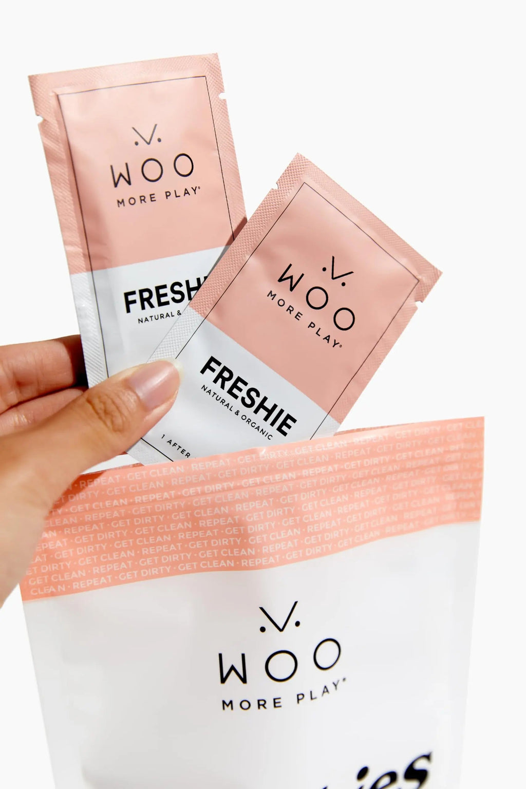 Woo More Play Freshies: All-Natural Feminine Intimacy Towelette Wipes with Coconut Oil Woo More Play Au supplements