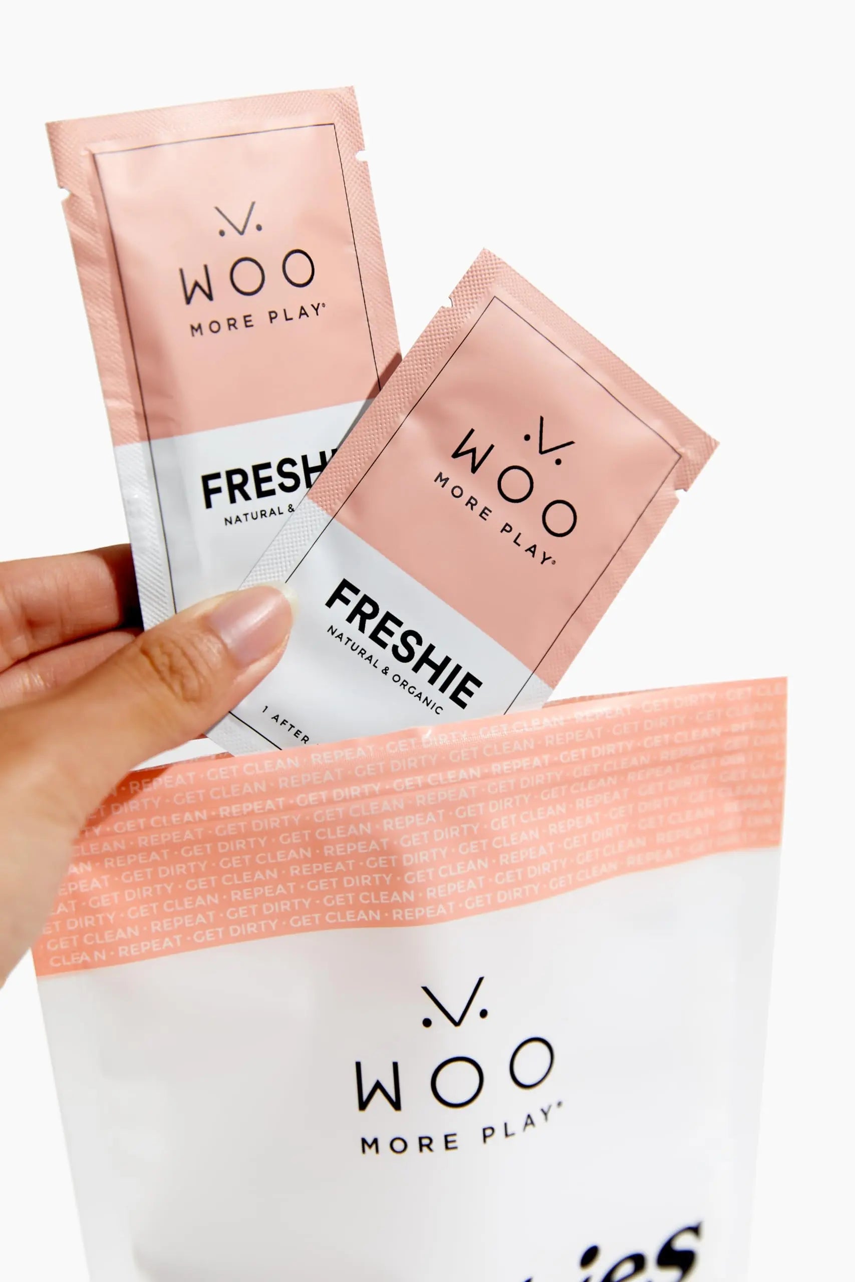 Woo More Play Freshies: All-Natural Feminine Intimacy Towelette Wipes with Coconut Oil Woo More Play Au supplements