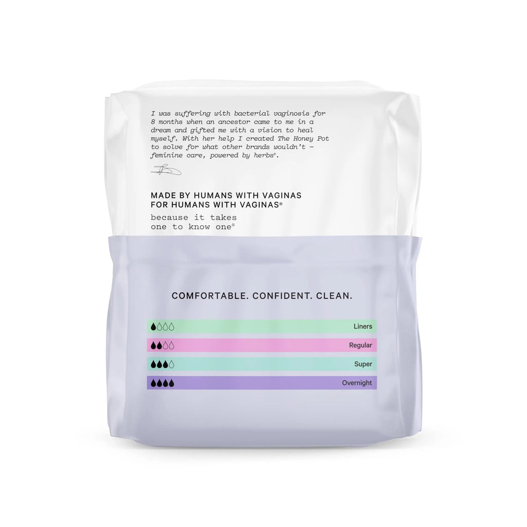 The Honey Pot Company - Non-Herbal Overnight Pads with Wings - Organic Pads for Women The Honey Pot Company Au supplements