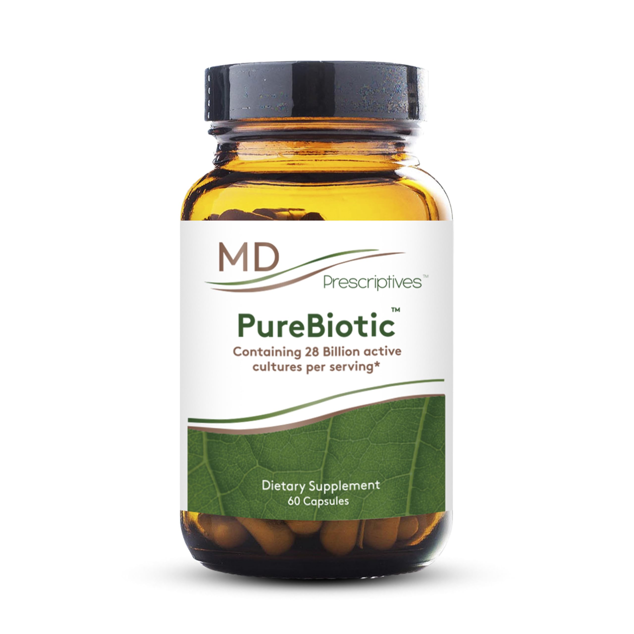 MD Prescriptives - PureBiotic - Probiotic Dietary Supplement for Digestive & Gut Health - 60 Capsules