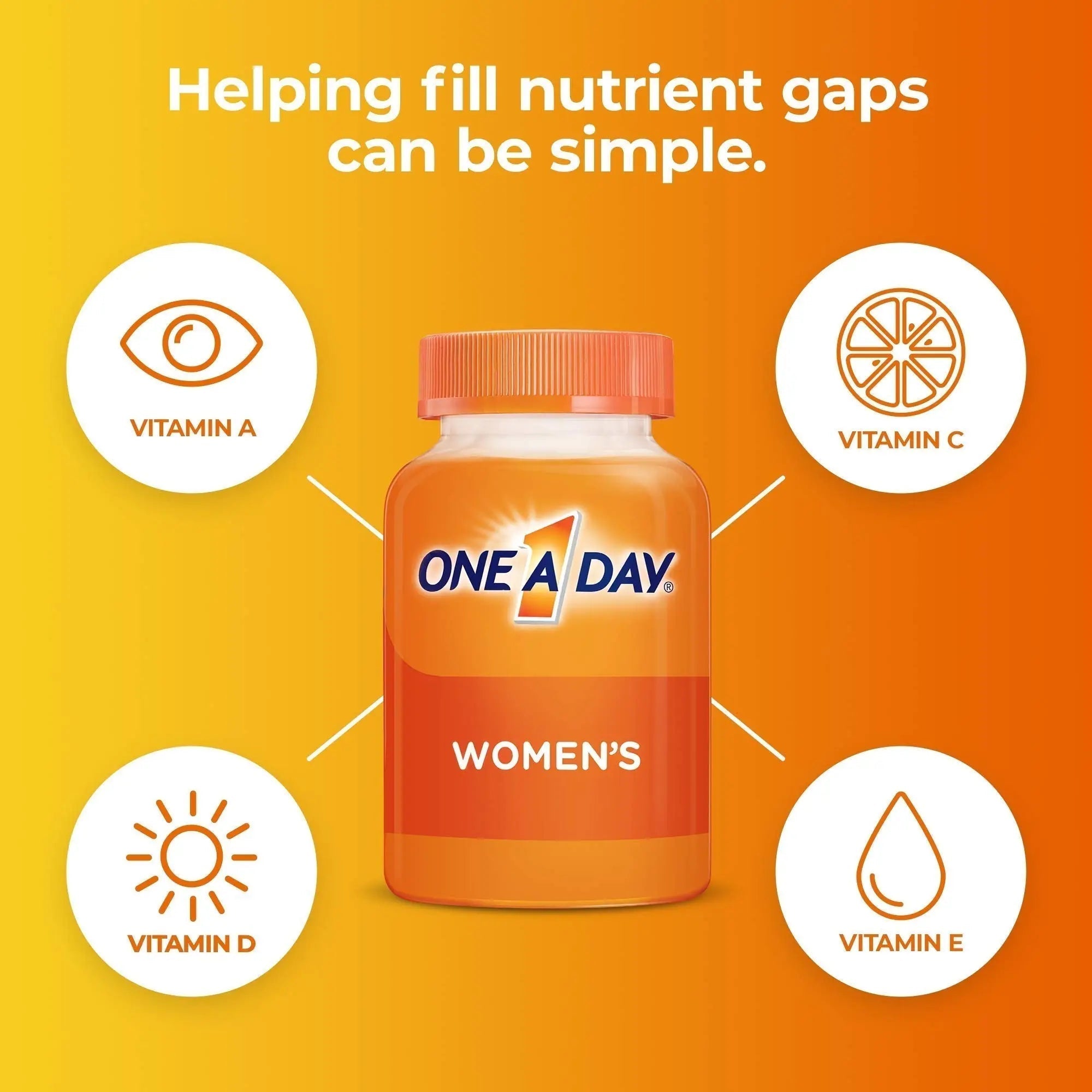 One A Day Women’s Multivitamin Gummies, Supplement with Vitamin A, C, D, E and Zinc ONE A DAY Au supplements