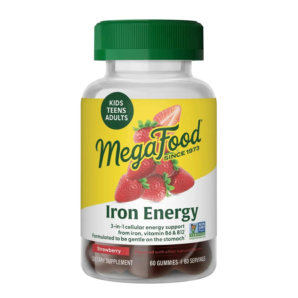 Megafood Iron Energy Gummies, Iron Supplement for Women, Men, Teens & Kids with Vitamin B12 & B6, Vitamins MegaFood Au supplements