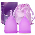 AURUZA Menstrual Cups, Set of 2 Reusable Period Cups Kit for Girls & Women, Silicone Soft Cups AURUZA Au supplements