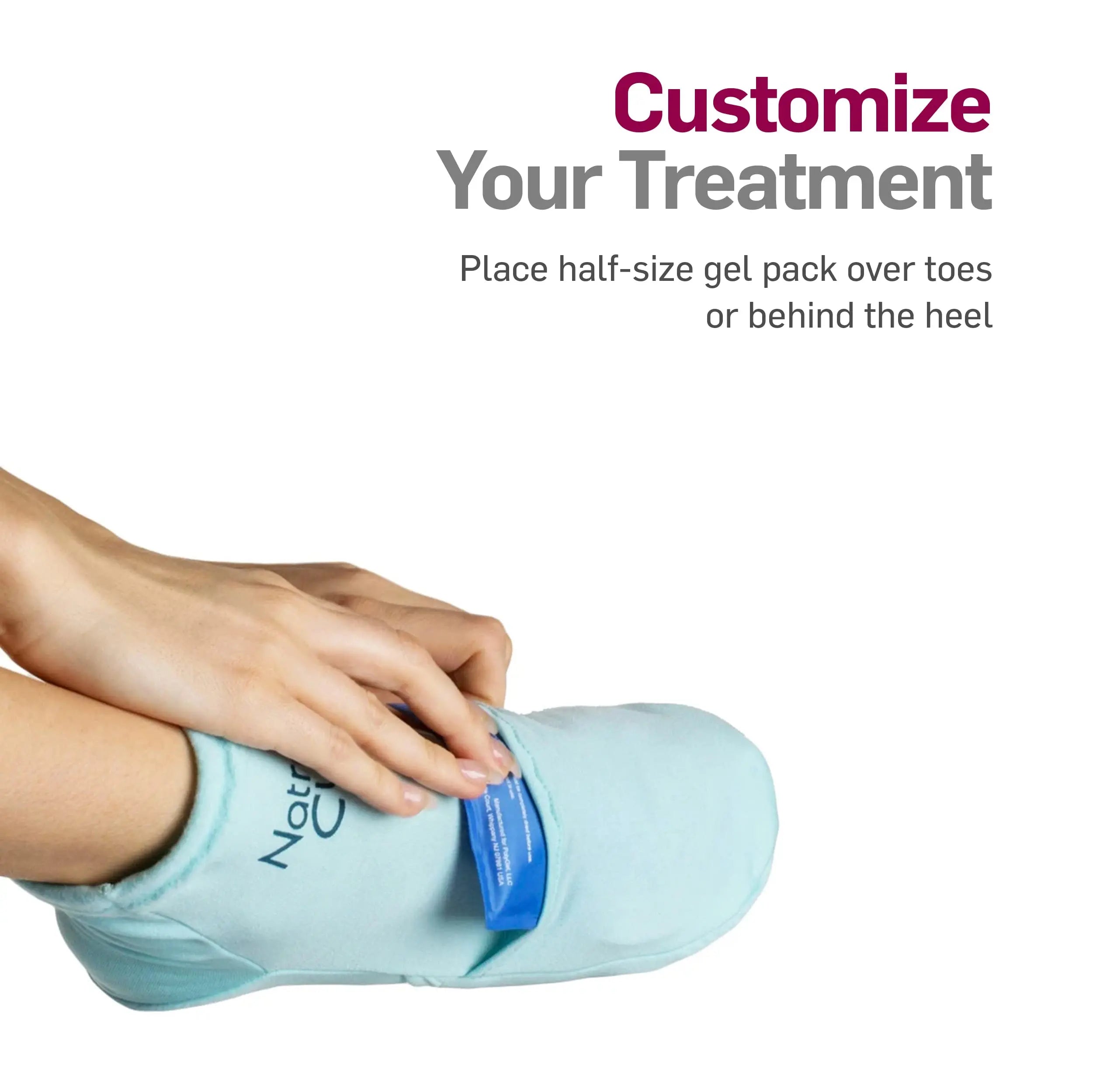 NatraCure Cold Therapy Socks - Reusable Gel Ice Frozen Slippers for Feet NatraCure Au supplements