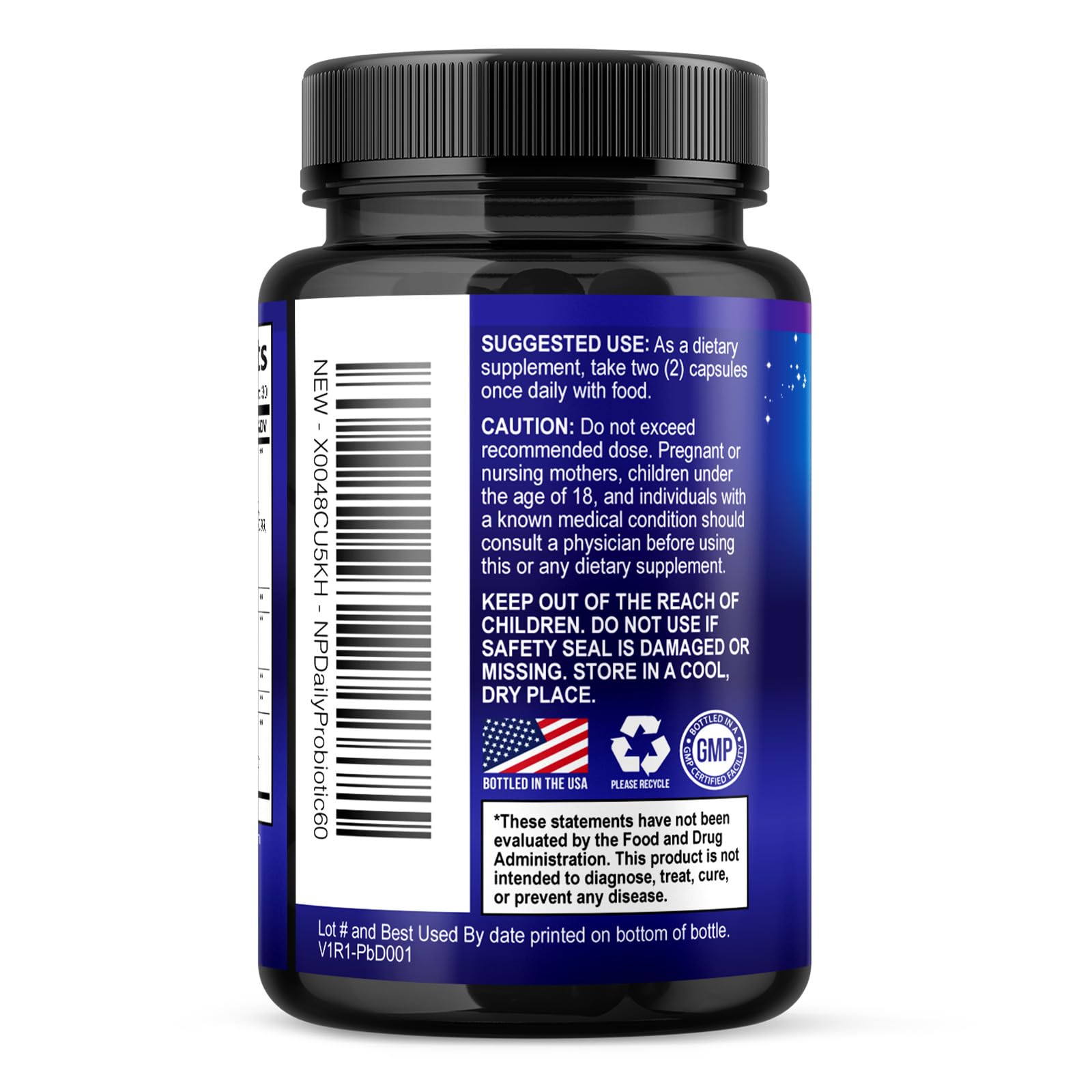 Probiotics 60 Billion CFU - 10 Strains + Digestive Enzymes & Prebiotics - Best Probiotic for Women & Men, Supports Immune, Gut Health, Occasional Constipation, Diarrhea, Gas & Bloating - 60 Capsules Nature's Peak Au supplements