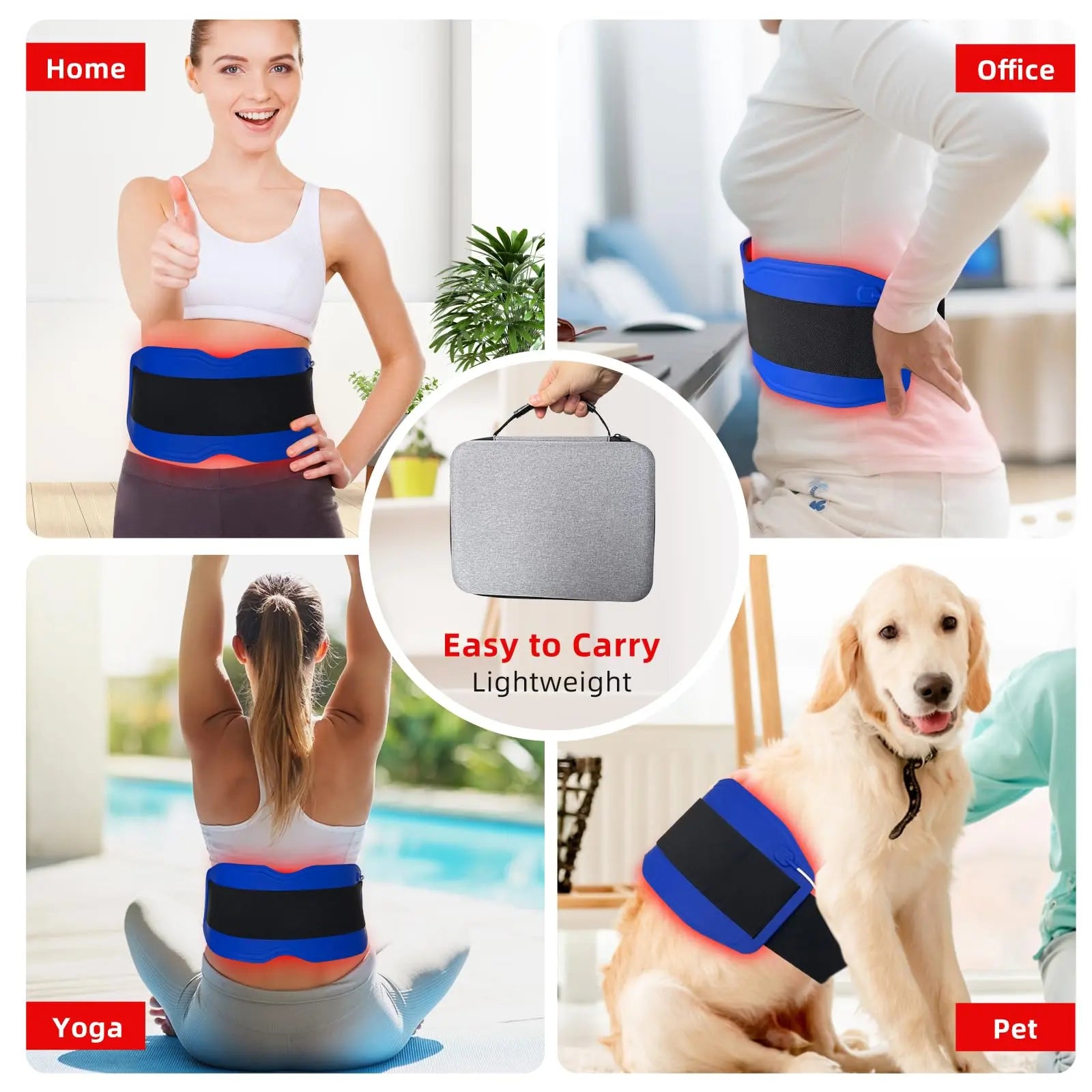 Yoveck Red Light Therapy Belt, Silicone Red Light Therapy Pad Near Infrared Light Therapy Yoveck Au supplements