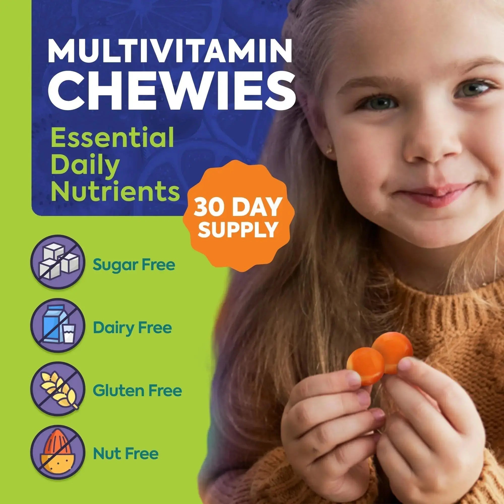 OmegaVia Sugar Free Kids Multivitamin Chewies - Daily Chewable Gummy Vitamins for Kids 3+ OmegaVia Au supplements