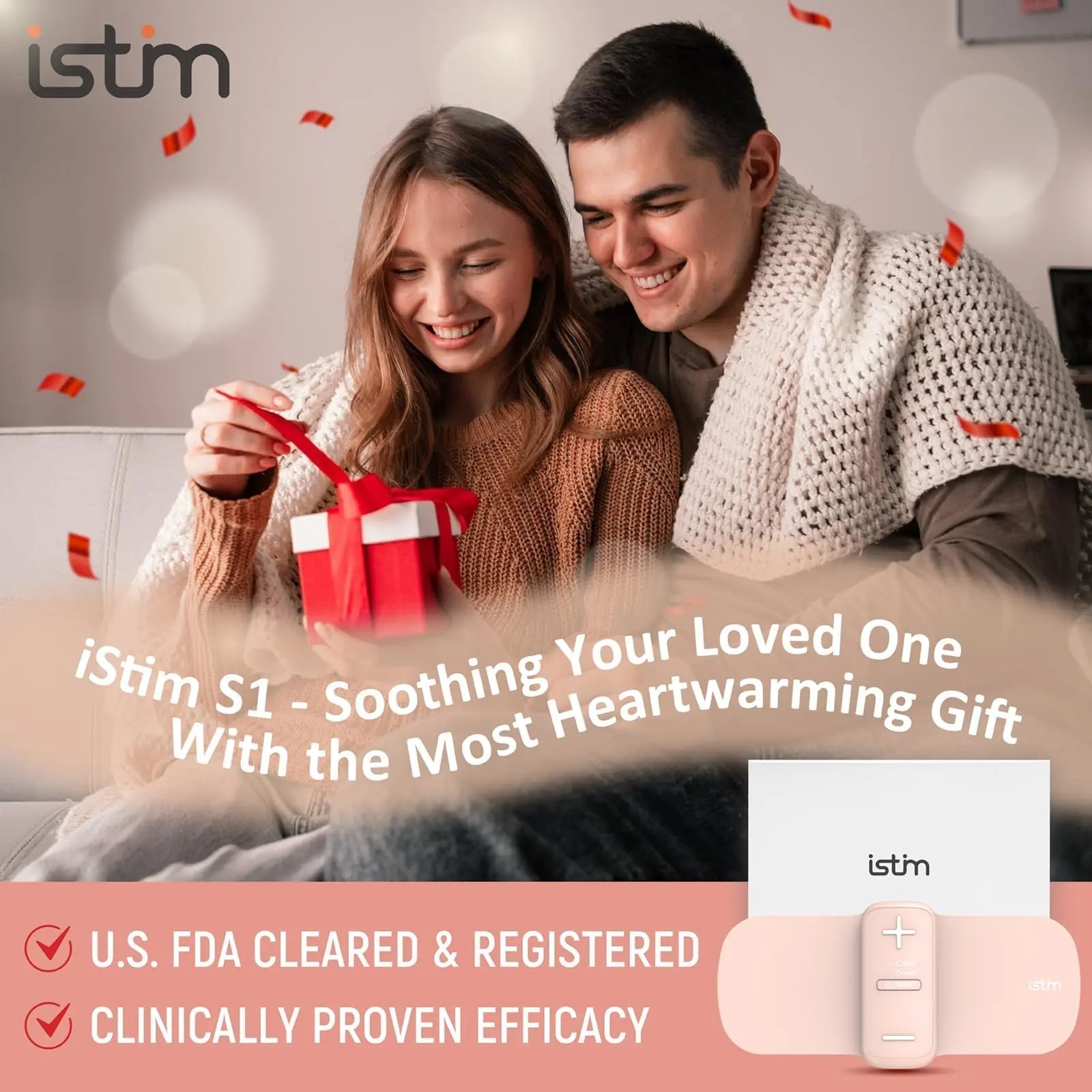 iStim S1 Wireless TENS Unit for Menstrual Relief – Period Pain Relief Device for Period Cramps and Back Pain, TENS Machine with Heat, Rechargeable Drug-Free TENS Massager with Japanese Gel Pads iSTIM Au supplements