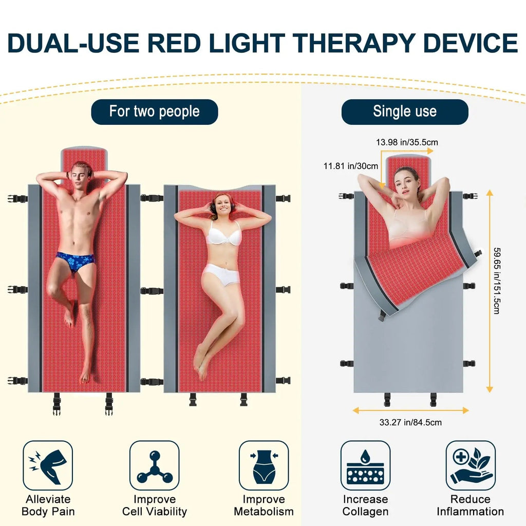 Red Light Therapy for Body - Full Body Red Light Therapy Mat, 71.0x33.30in, 2570Pcs 660nm Kaoudt Au supplements