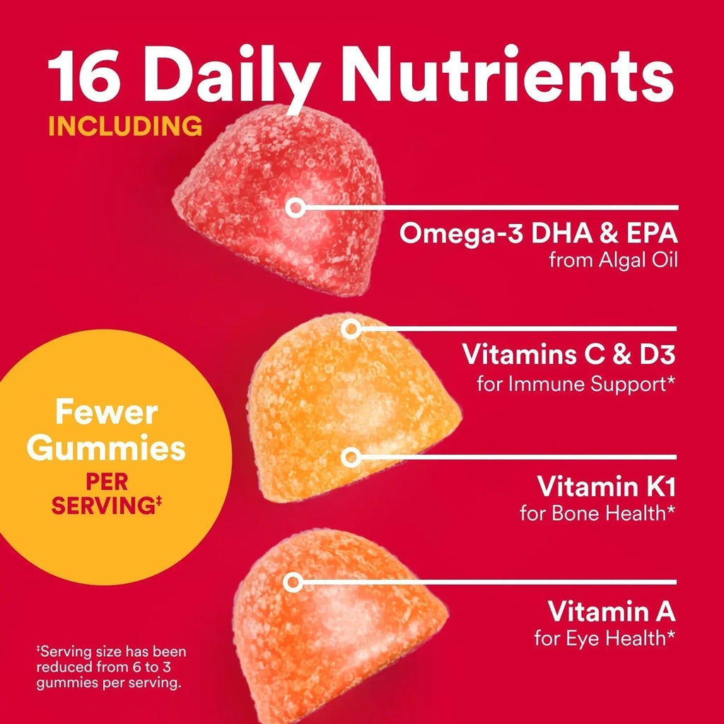 SmartyPants Multivitamin for Men & Women - Improved Formula: Multivitamin Gummies with Omega 3 (DHA/EPA) SmartyPants Au supplements