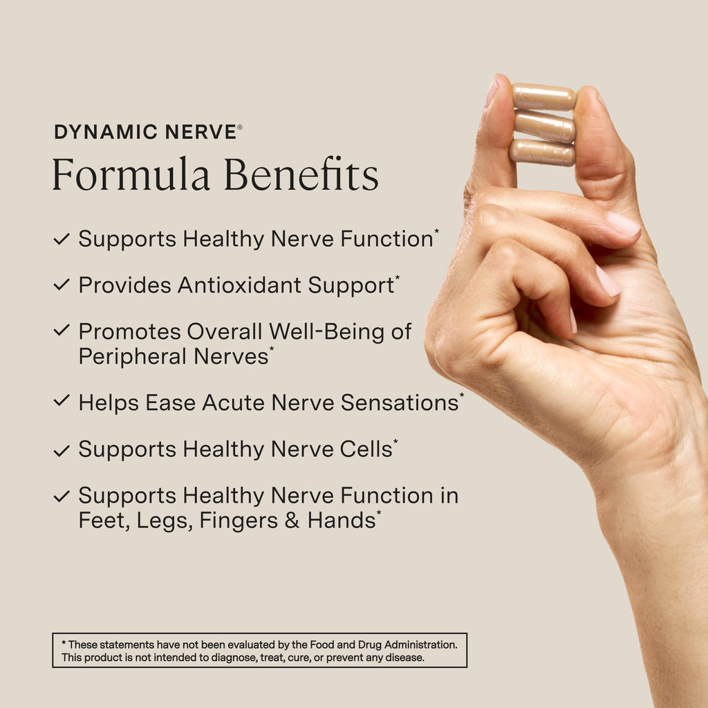 Stonehenge Health Dynamic Nerve Supplement - Supports Nerve Function in Fingers, Toes, Hands, and Feet with Alpha Lipoic Acid ALA, Benfotiamine