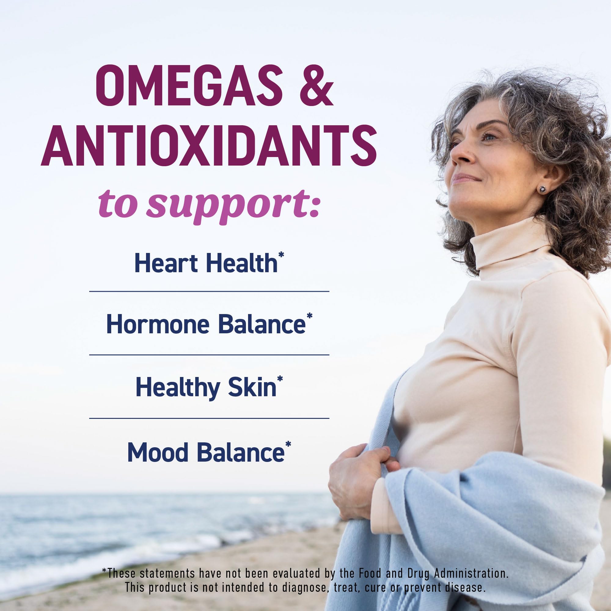Fish Oil Omega 3 Supplements for Women | DHA + EPA | Heart Health, Hormone Balance, Skin & Wellness Support | 600MG Omega3 + 800MG Evening Primrose Oil