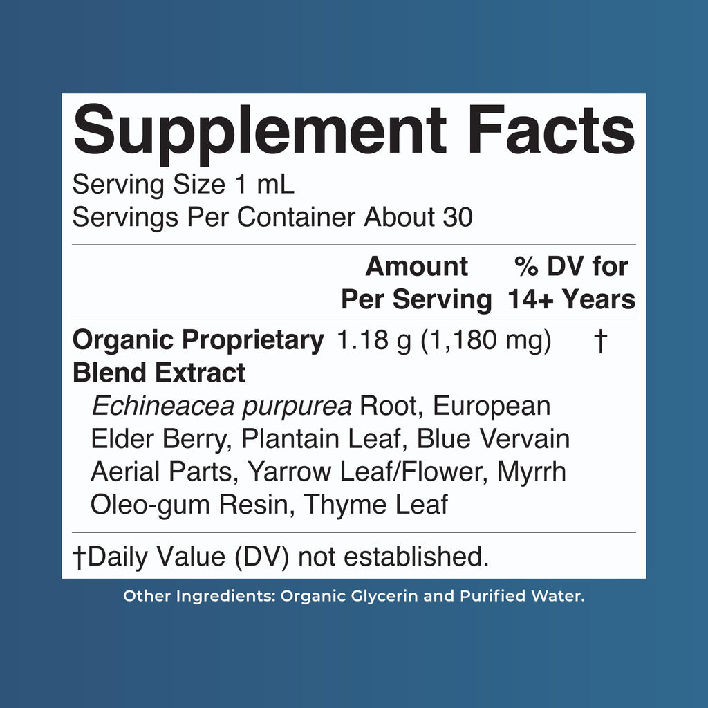 MARYRUTH'S Lymphatic Support Liquid Drops USDA Organic | Herbal Blend with Echinacea & Elderberry | Blue Vervain