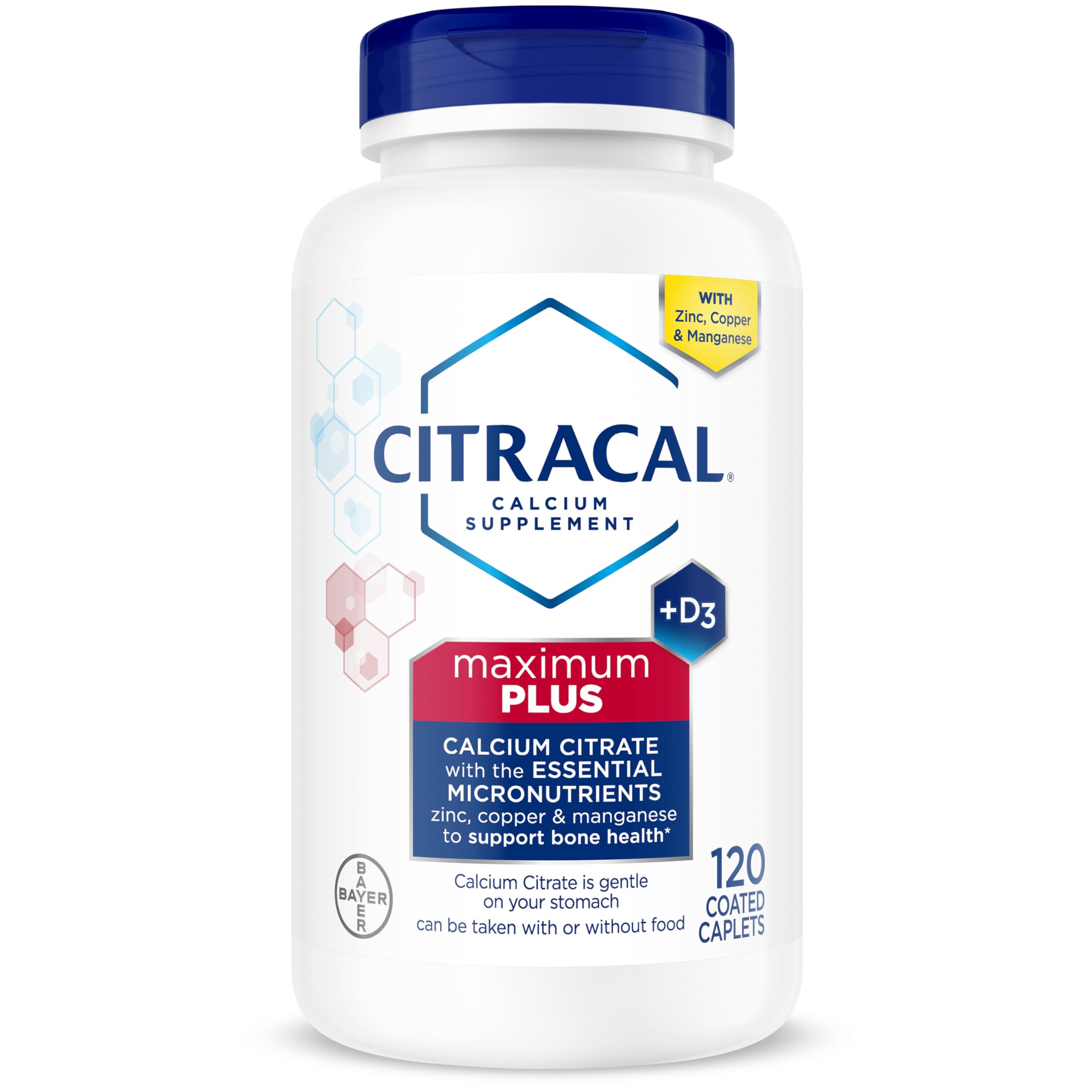 Citracal Maximum Plus Calcium Supplement - Calcium Citrate with Vitamin D3, Zinc, & Essential Minerals for Bone Health Support