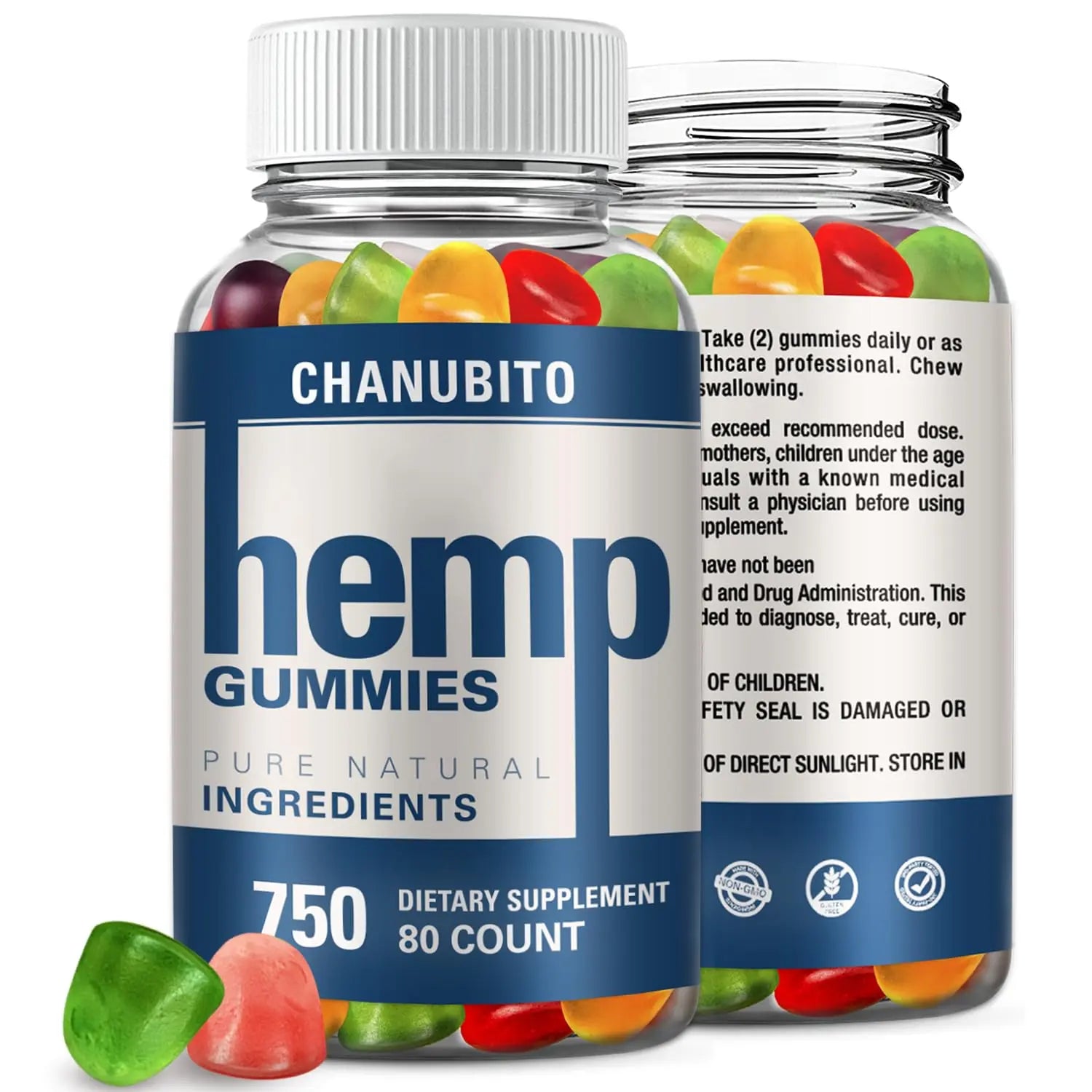 Hemp Gummies Organic High Potency Hemp Supplement - Pain, Sleep, Stress CHANUBITO Au supplements