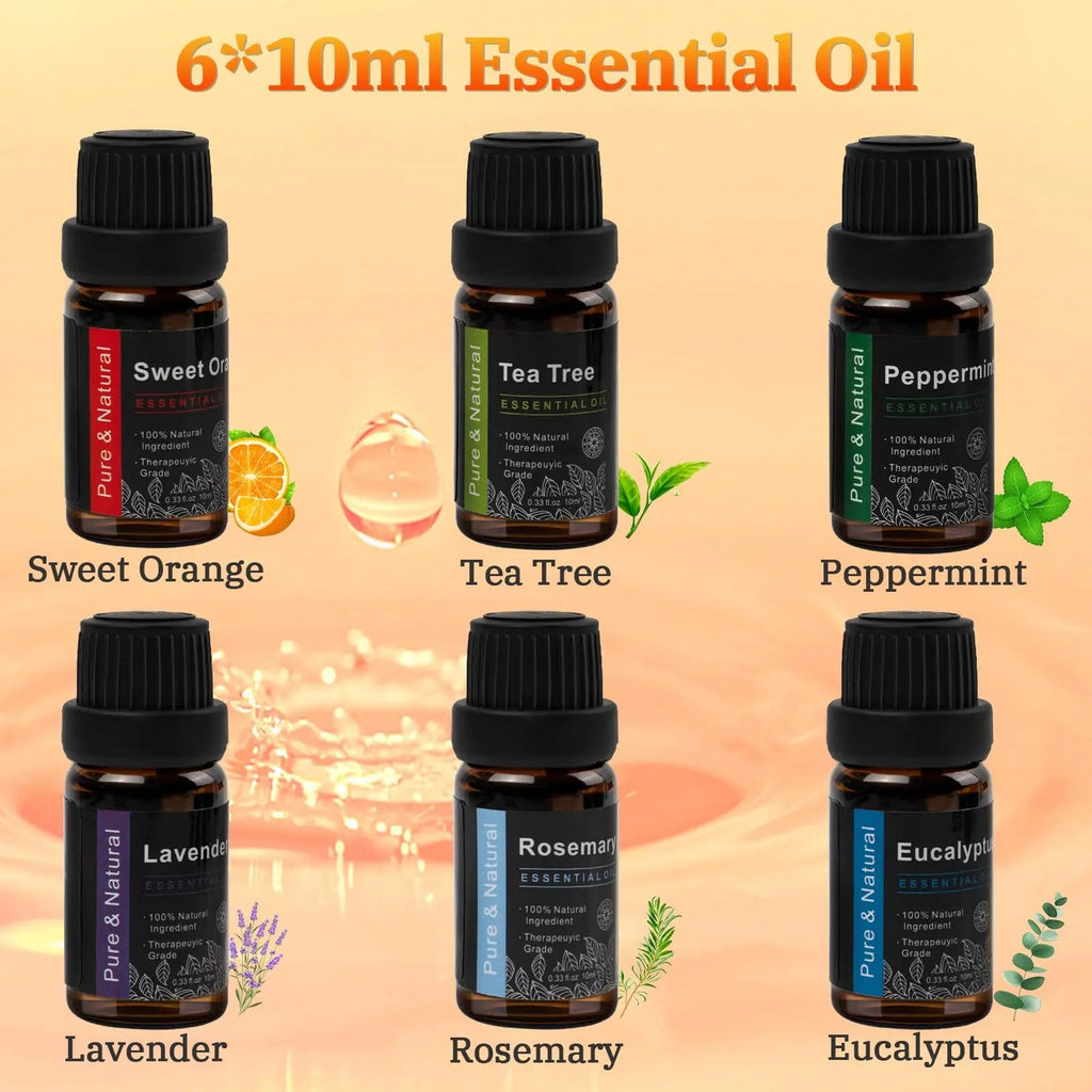 Comfynest Colorful Flame Fire Fireplace Diffuser with 6 Essential Oils Set, Ultrasonic 200ml Essential Oil Comfynest Au supplements
