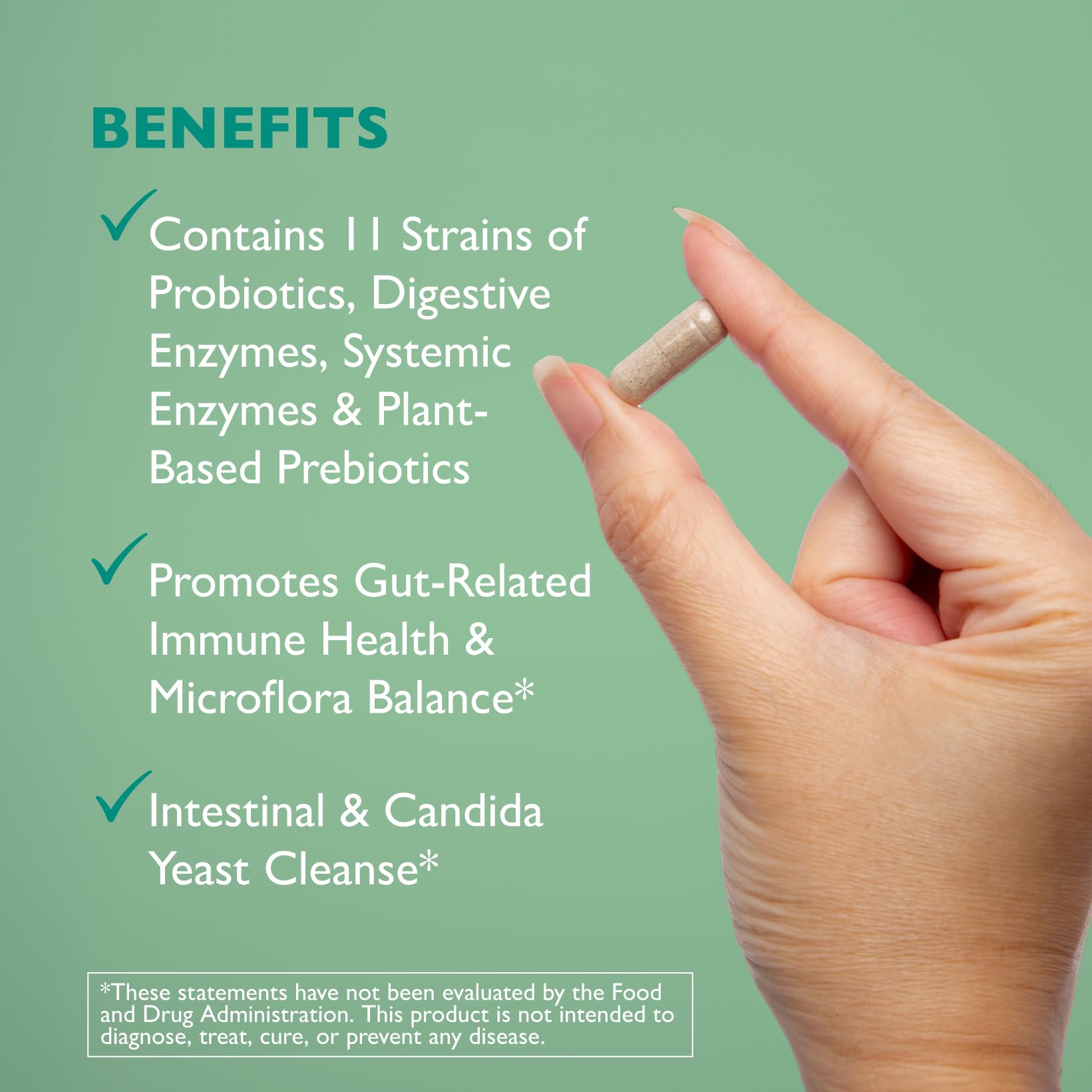 AST Enzymes Floracor - Supports Gut & Intestinal Health - Premium Probiotic, Prebiotic and Enzyme Formula - 60 Vegetarian Capsules