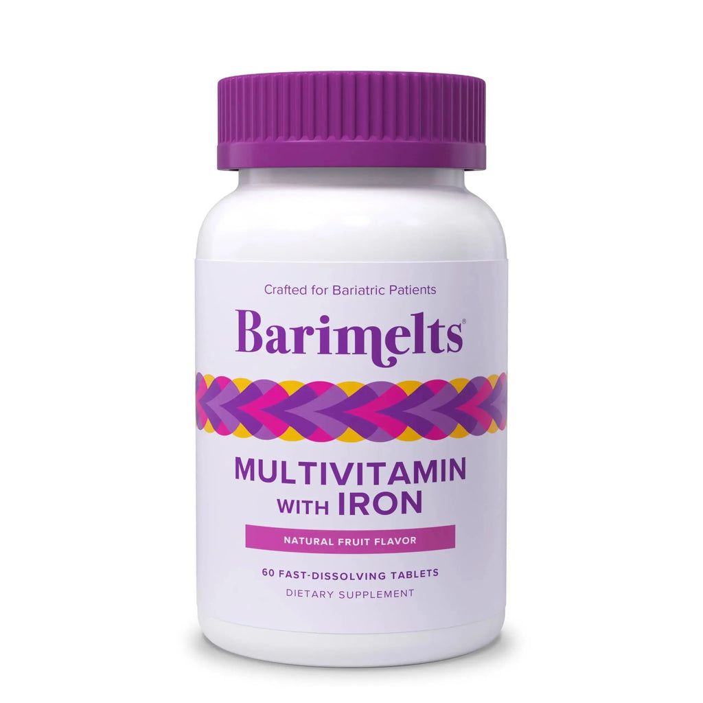 BariMelts Bariatric Multivitamin with Iron, 60 Fast-Dissolving Tablets (1-Month Supply), Sugar-Free Bariatric Vitamins for Women, Natural Fruit Flavor BariMelts Au supplements
