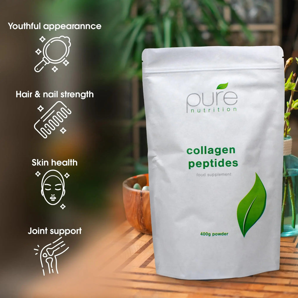 Pure Collagen Powder, Bovine Collagen Peptides Powder by Pure 400g Pure Au supplements