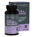Ashwagandha, Rhodiola, Reishi & 5-HTP for Stress-Free Focus Active Focus & Balance Capsules Caffeine-Free Nootropic for Calm Energy & Mental Clarity, Mood & Immune Support 60 Vegan Capsules Sunwarrior Au supplements