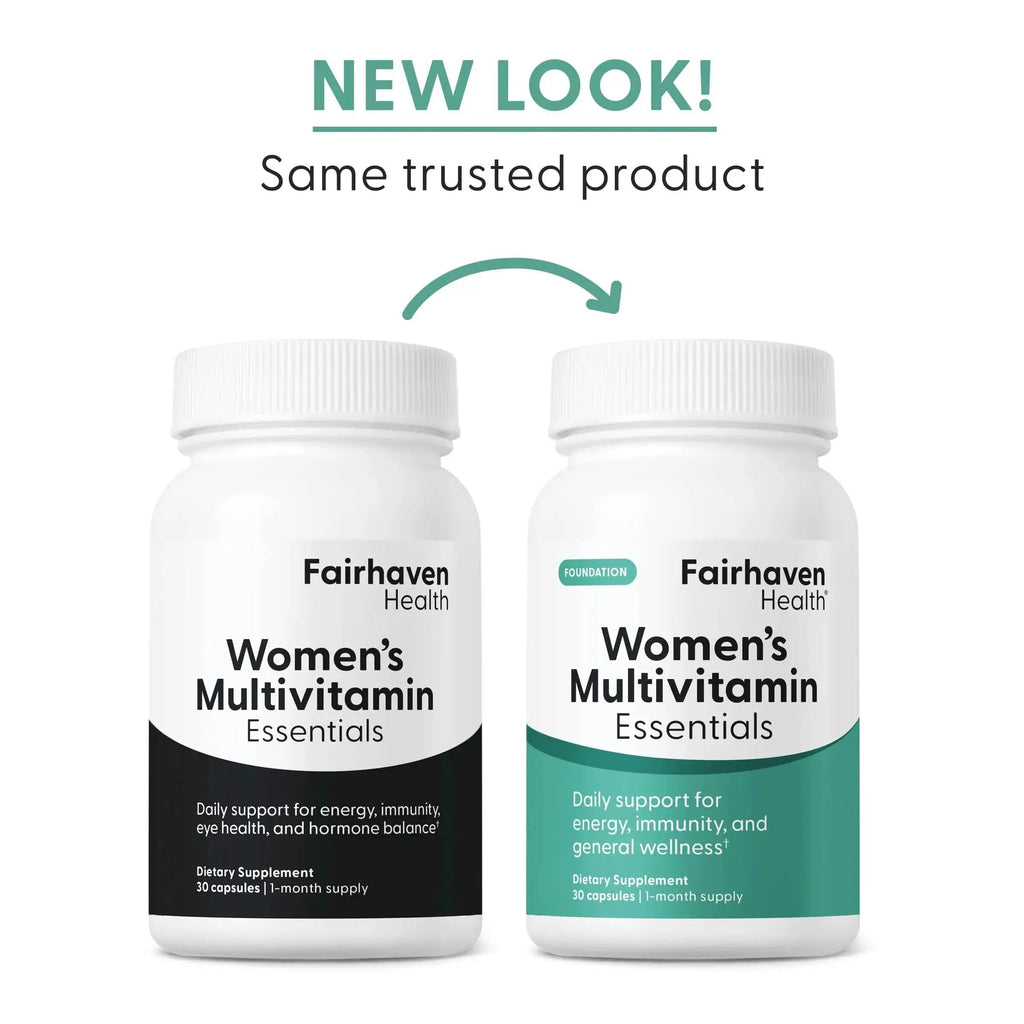 Fairhaven Health Womens Multivitamin Essentials | Once Daily Multivitamin for Women Support for Energy, Immune Health, Eye Health, Hormone Balance | Fairhaven Health Au supplements
