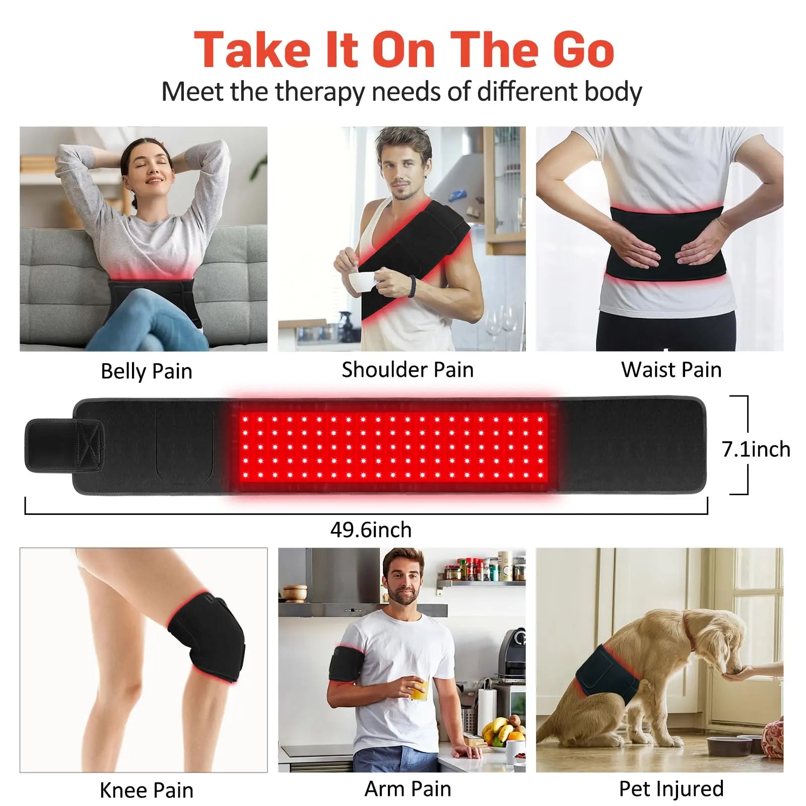 Red Light Therapy for Body, Infrared Light Therapy for Shoulder Waist Muscle Pain Relief GMOWNW Au supplements