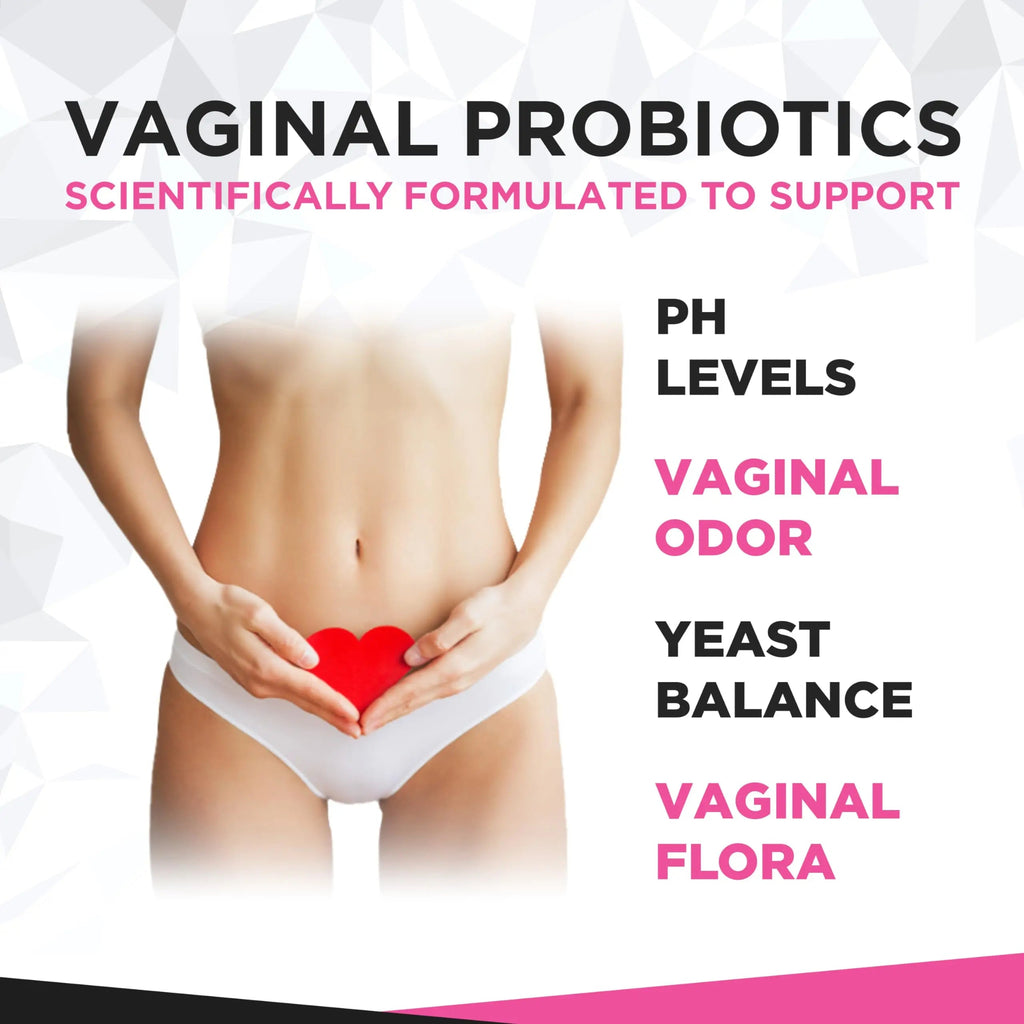 Vaginal Probiotics for Womens Health 20 Billion CFU | PH Balance & Vaginigal Odor Support 60 Capsules Natural Foundation Supplements Au supplements