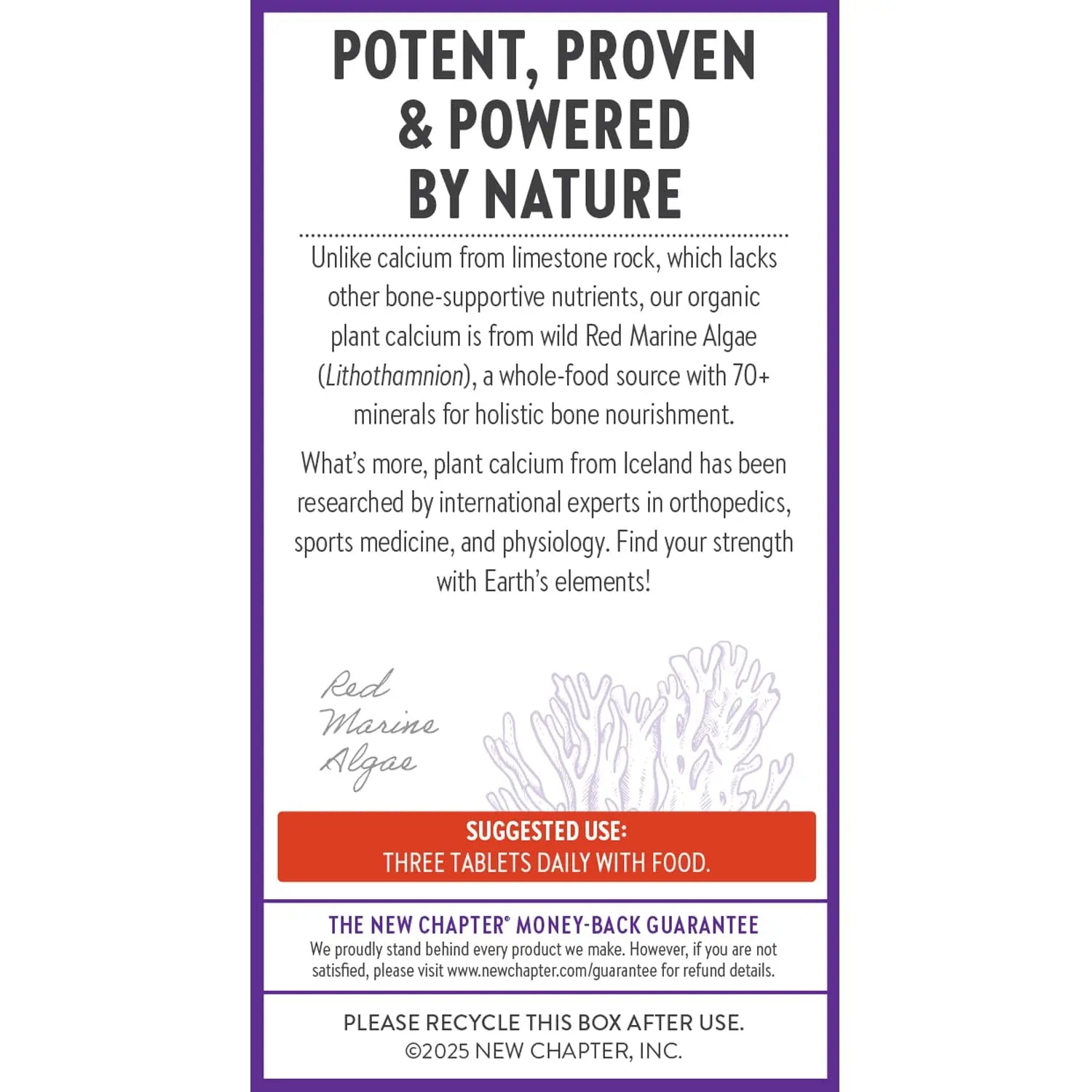 New Chapter Calcium Supplement - Bone Strength Plant-Based USDA Organic Calcium with Magnesium, Vitamin D3+K2, for Bone Health & Joint Mobility, Heart Support New Chapter Au supplements