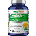 NusaPure Dandelion Root 20:1 Extract, 112.5 mg Equivalent to 2,250 mg 200 Veggie Capsules (Non-GMO, Vegan) NusaPure Au supplements