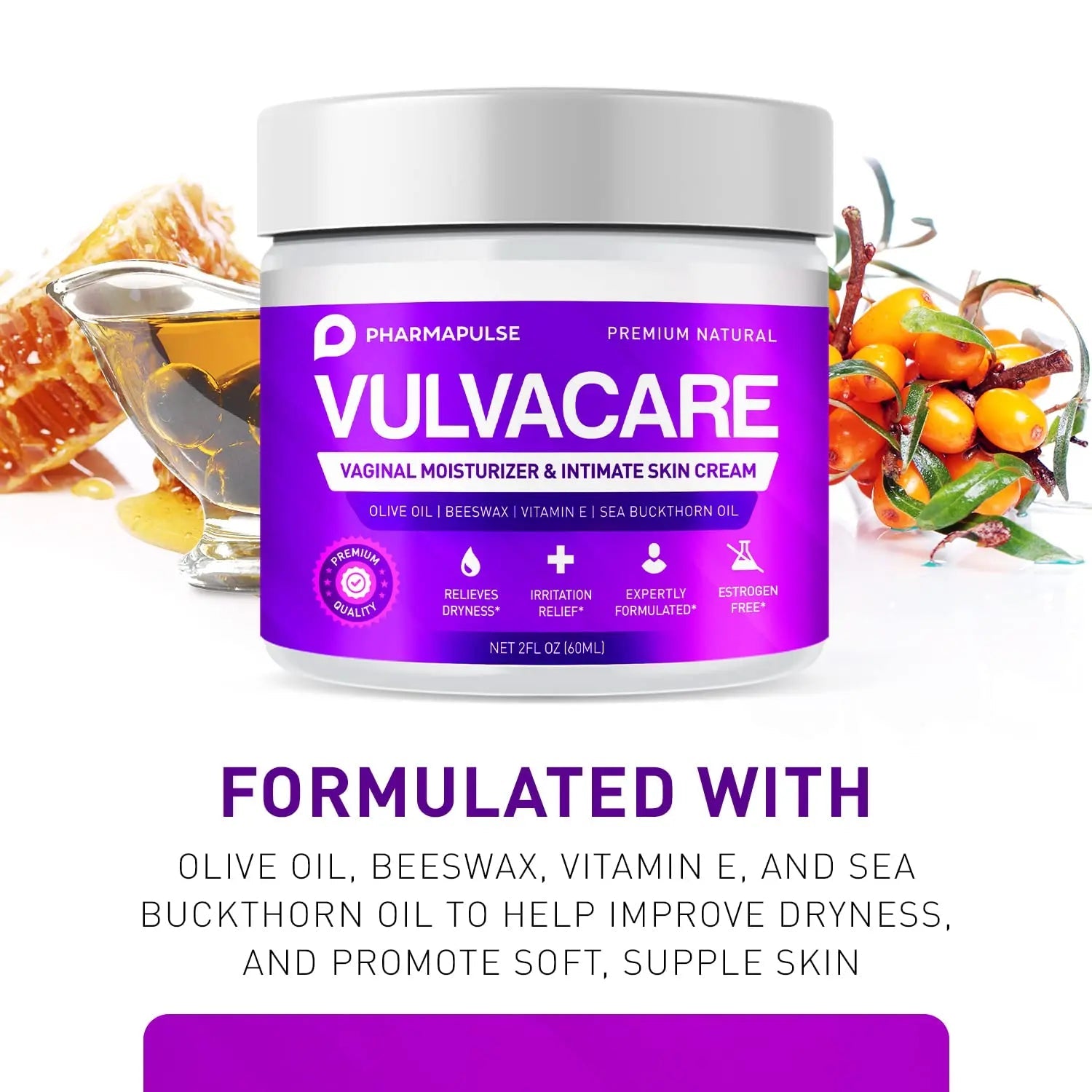 Pharmapulse Vaginal Moisturizer, Vulva Balm Cream, Intimate Skin Care, Menopause Support Pharmapulse Au supplements
