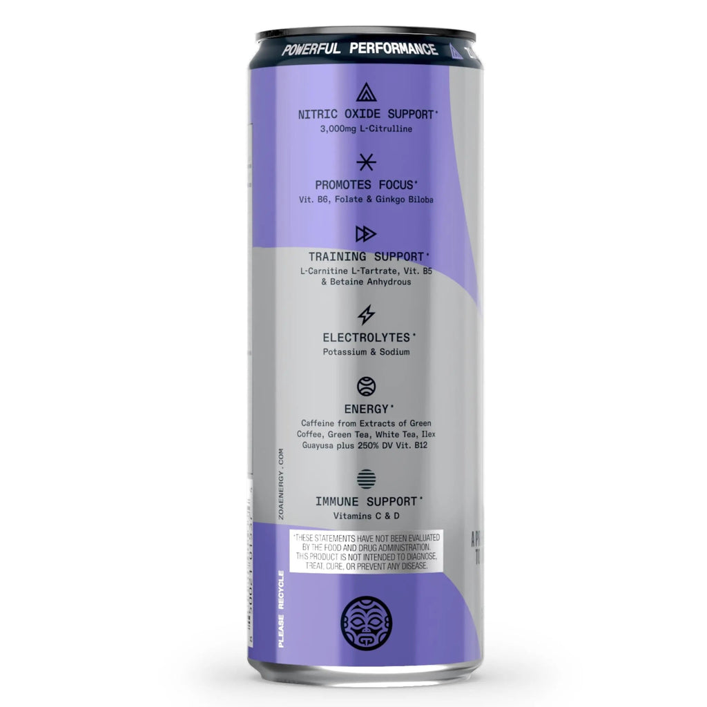 ZOA Plus Sugar-Free Pre-Workout Drink, Ready to Drink with Nitric Oxide, Vitamin B, C and D ZOA Au supplements