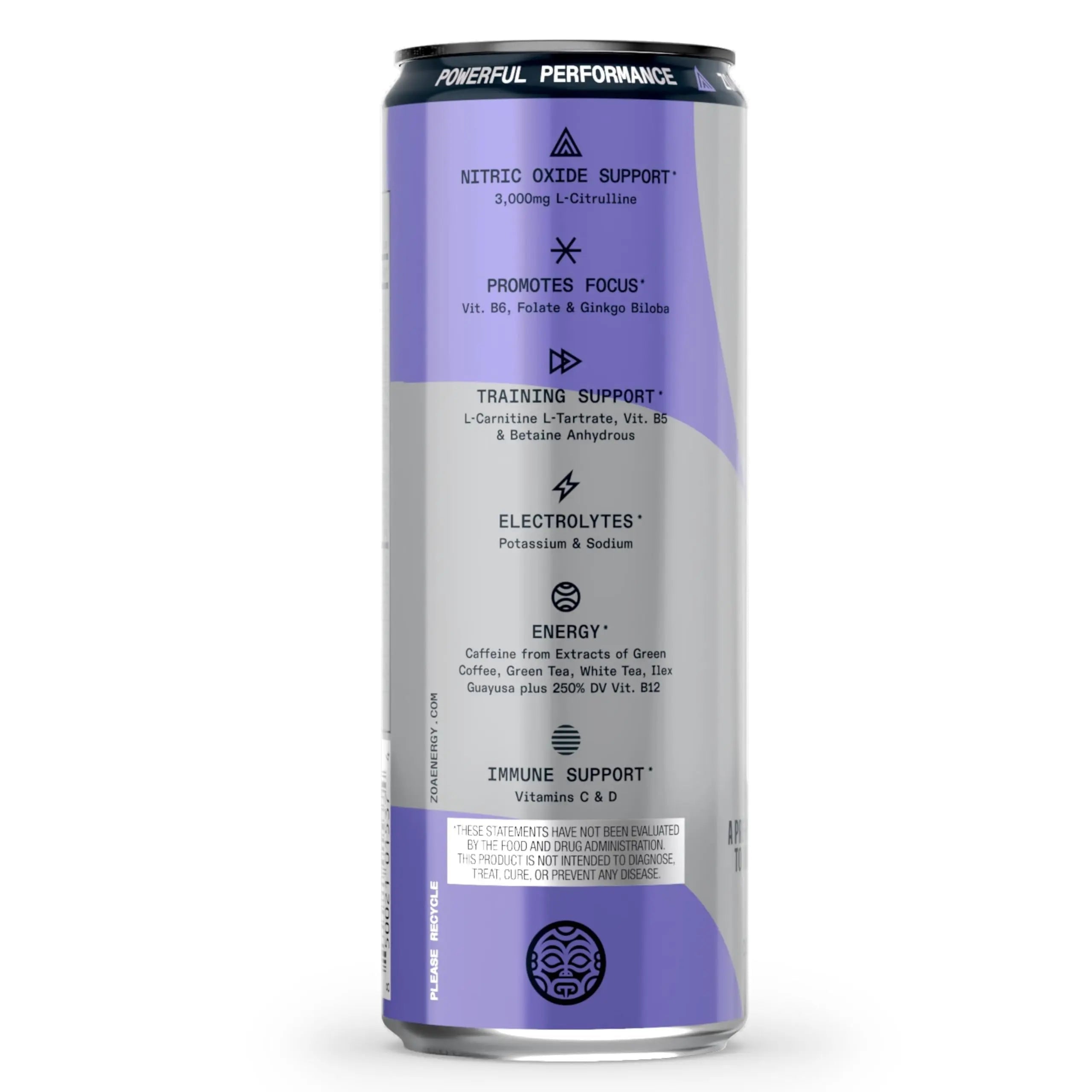 ZOA Plus Sugar-Free Pre-Workout Drink, Ready to Drink with Nitric Oxide, Vitamin B, C and D ZOA Au supplements
