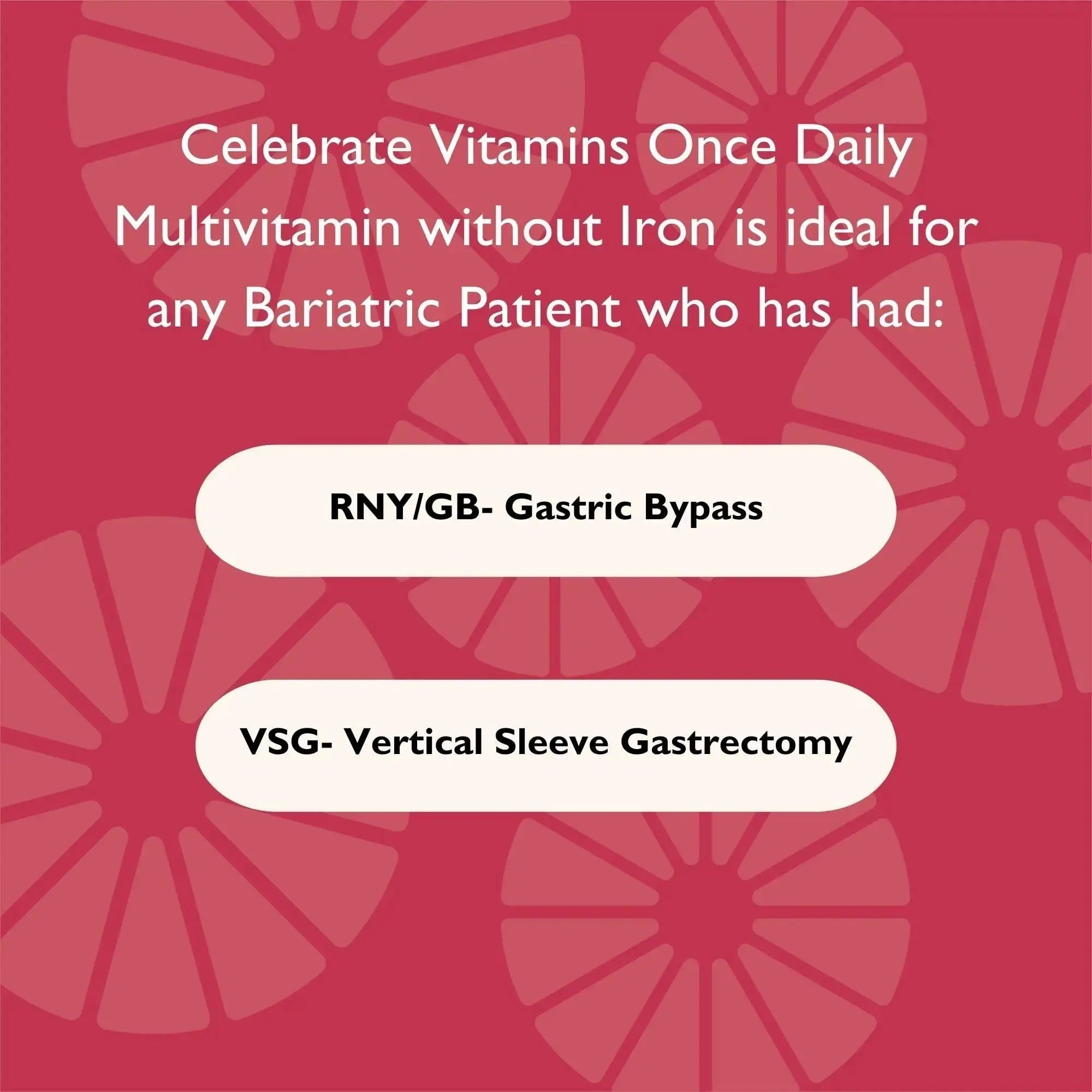 Celebrate Vitamins CelebrateONE, Iron Free - Once Daily Bariatric Multivitamin, Essential Vitamins & Minerals Celebrate Bariatric Supplements Au supplements