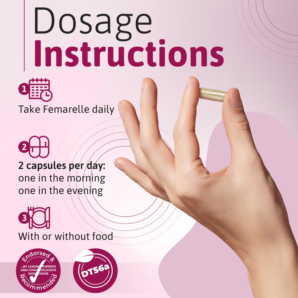 Femarelle® Recharge – Menopause Supplement for Women - Clinically Proven Menopause Relief - Hot Flashes, Night Sweats, Sleep & Libido Support Within 1st Month, Gluten-Free, GMO-Free & Hormone Free Femarelle Au supplements