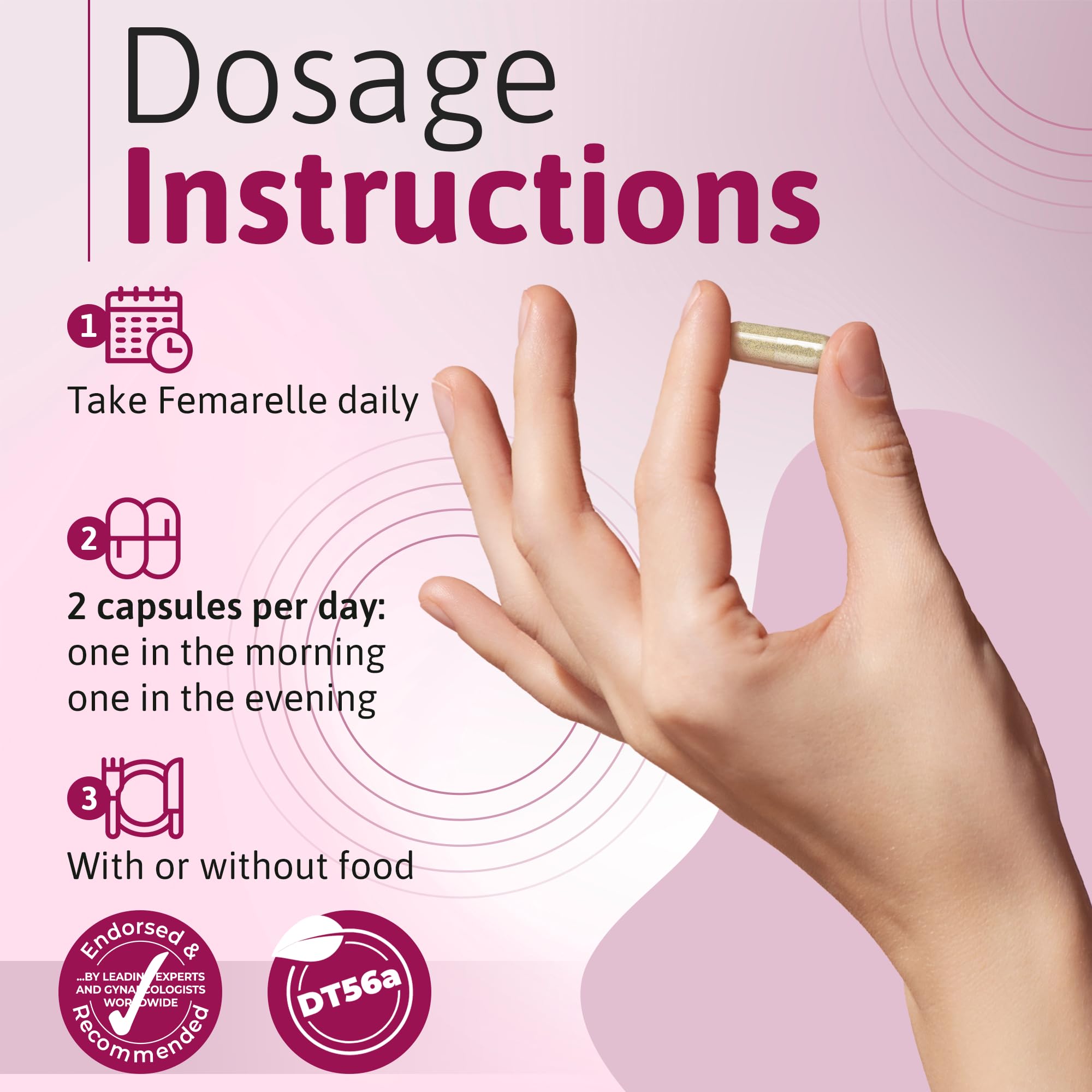Femarelle® Recharge – Menopause Supplement for Women - Clinically Proven Menopause Relief - Hot Flashes, Night Sweats, Sleep & Libido Support Within 1st Month, Gluten-Free, GMO-Free & Hormone Free Femarelle Au supplements