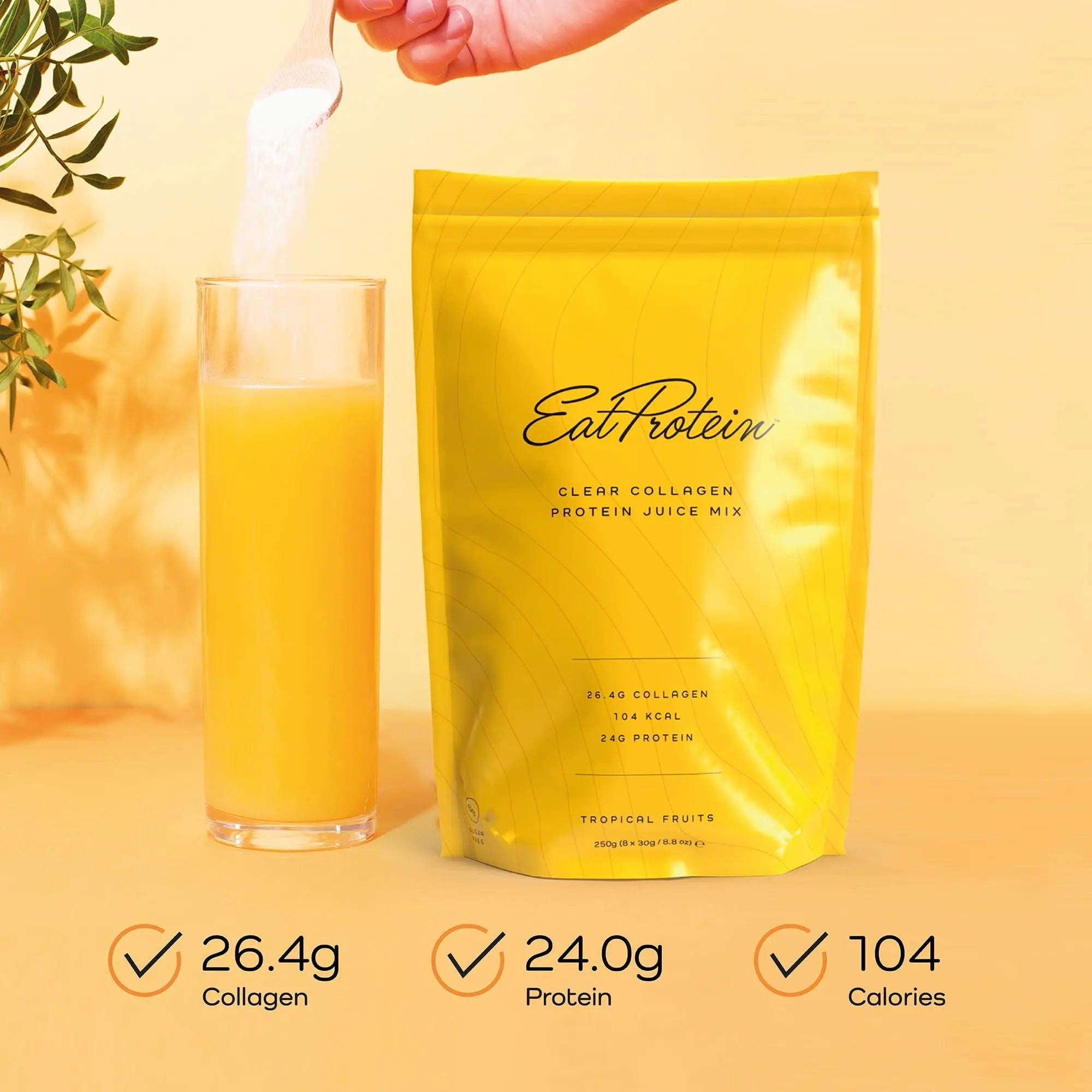 EatProtein Tropical Fruits Collagen Protein Juice Drink Mix | 24g Protein | 26.4g Collagen | 8X Servings EatProtein Au supplements