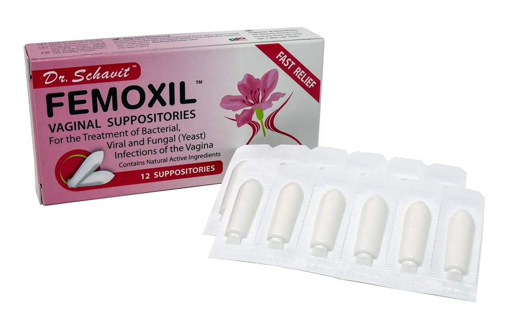 DR. SCHAVIT FEMOXIL Vaginal Suppositories - Natural Plant-Based Formula for The Treatment of Bacterial DR. SCHAVIT Au supplements