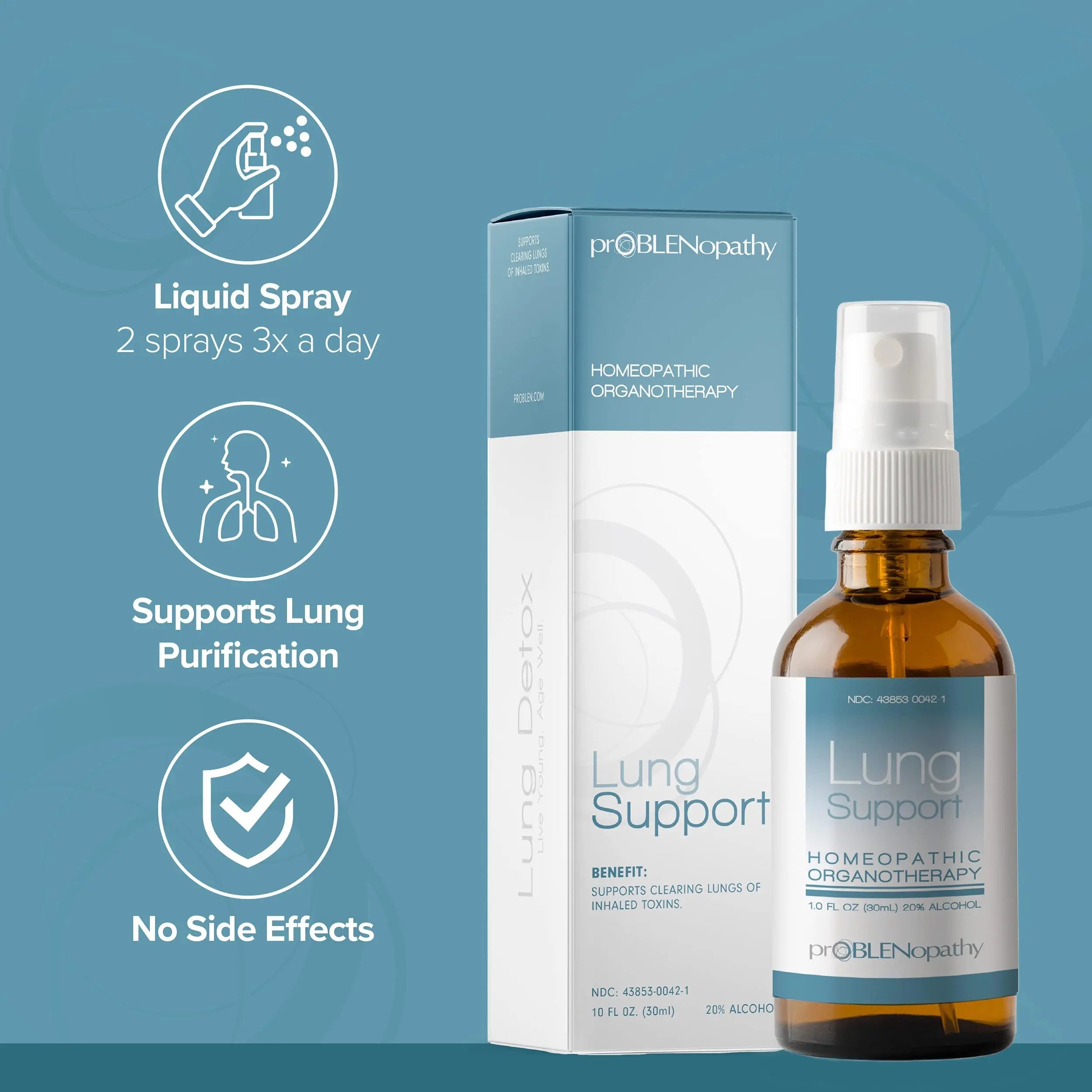 proBLENopathy Lung Support Oral Spray 30-Day Supply - Respiratory Protection & Toxin Removal proBLENopathy Au supplements