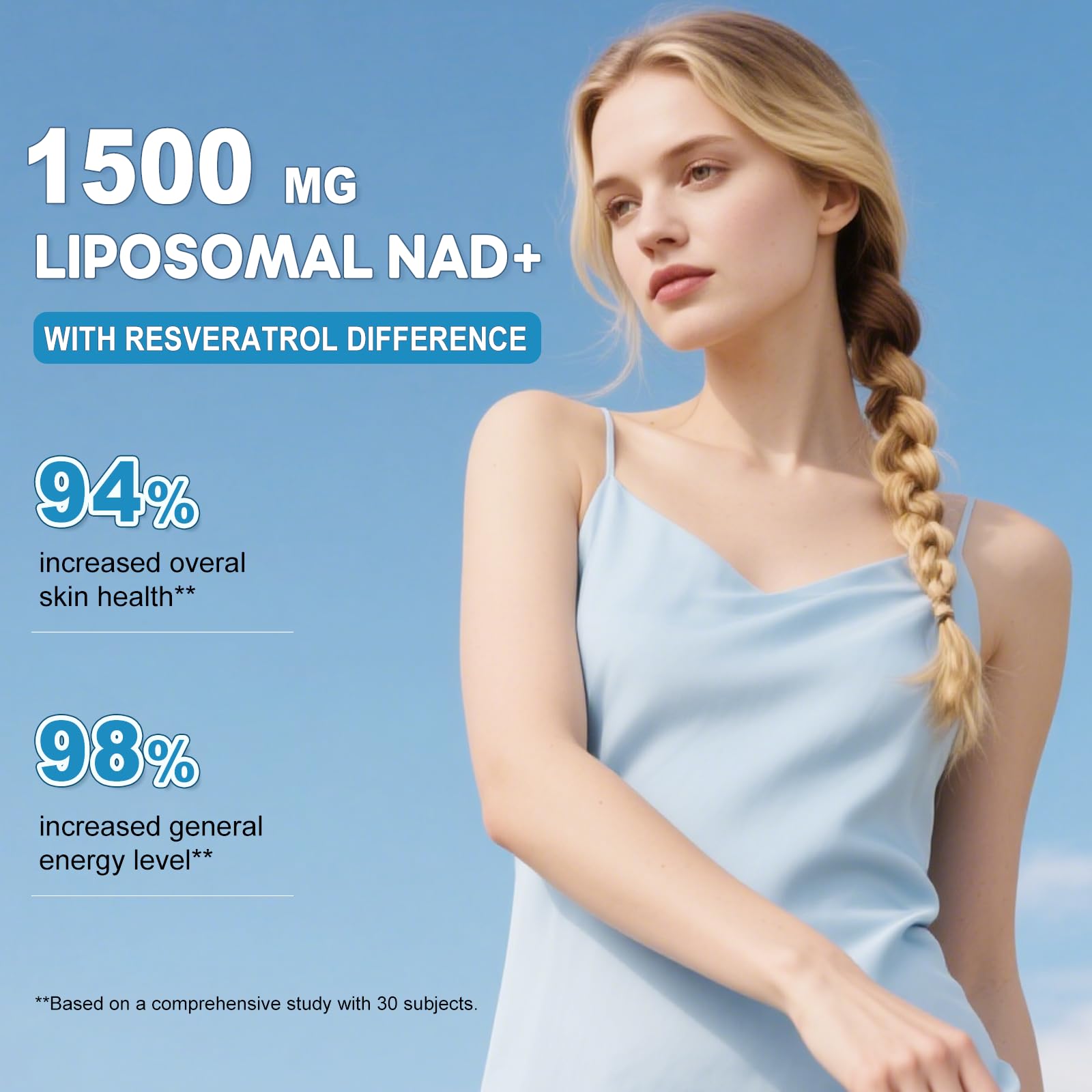 BEWORD Liposomal NAD 2000 Mg, 180 Capsules, 4-in-1 Formula with Liposomal NAD, Trans-Resveratrol, Non-GMO | Energy Support BEWORD Au supplements