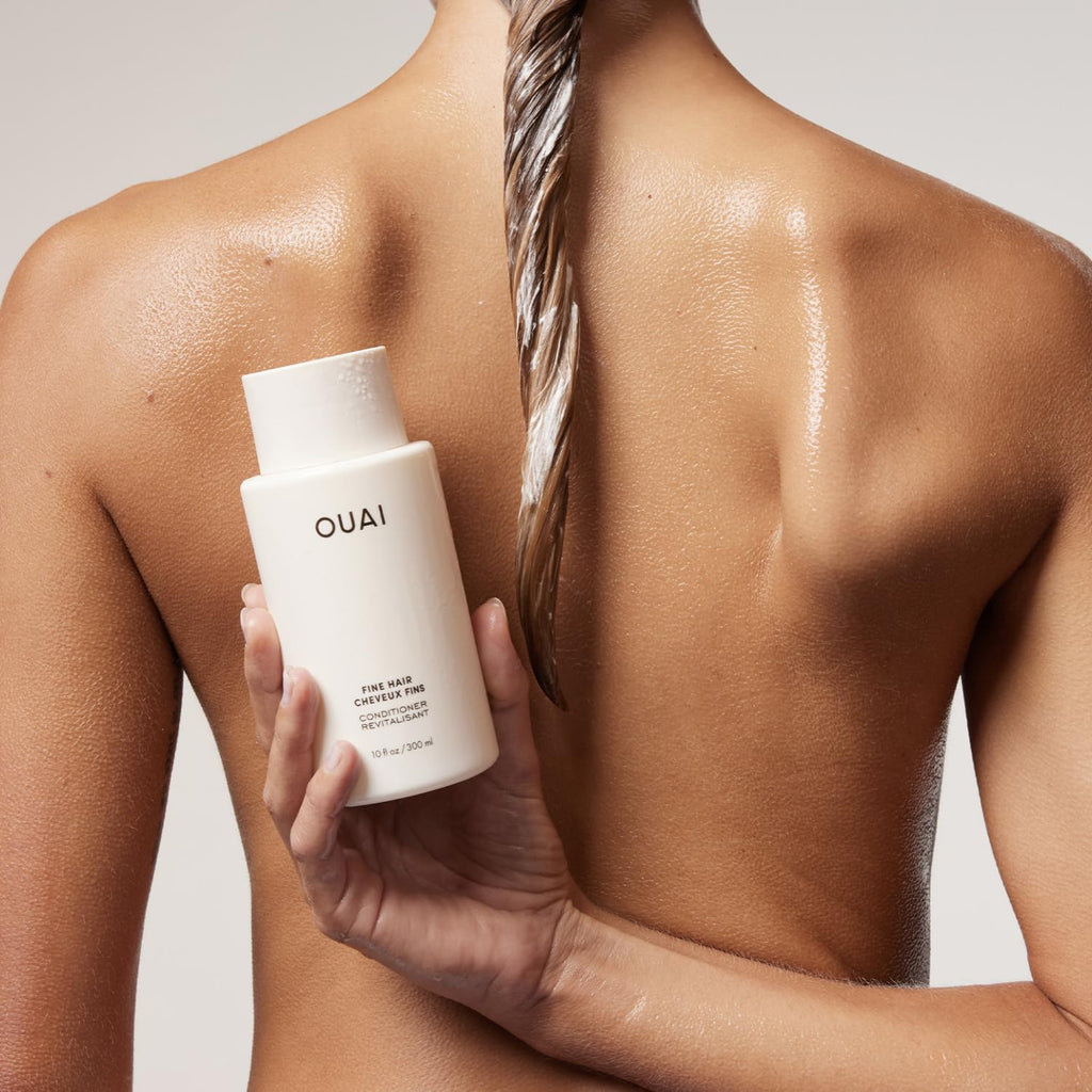 OUAI Fine Hair Conditioner Refill - Volumizing Conditioner Made with Keratin, Biotin and Chia Seed Oil - Adds Softness, Bounce and Volume - Free from Parabens, Sulfates, and Phthalates (32 Oz) OUAI Au supplements